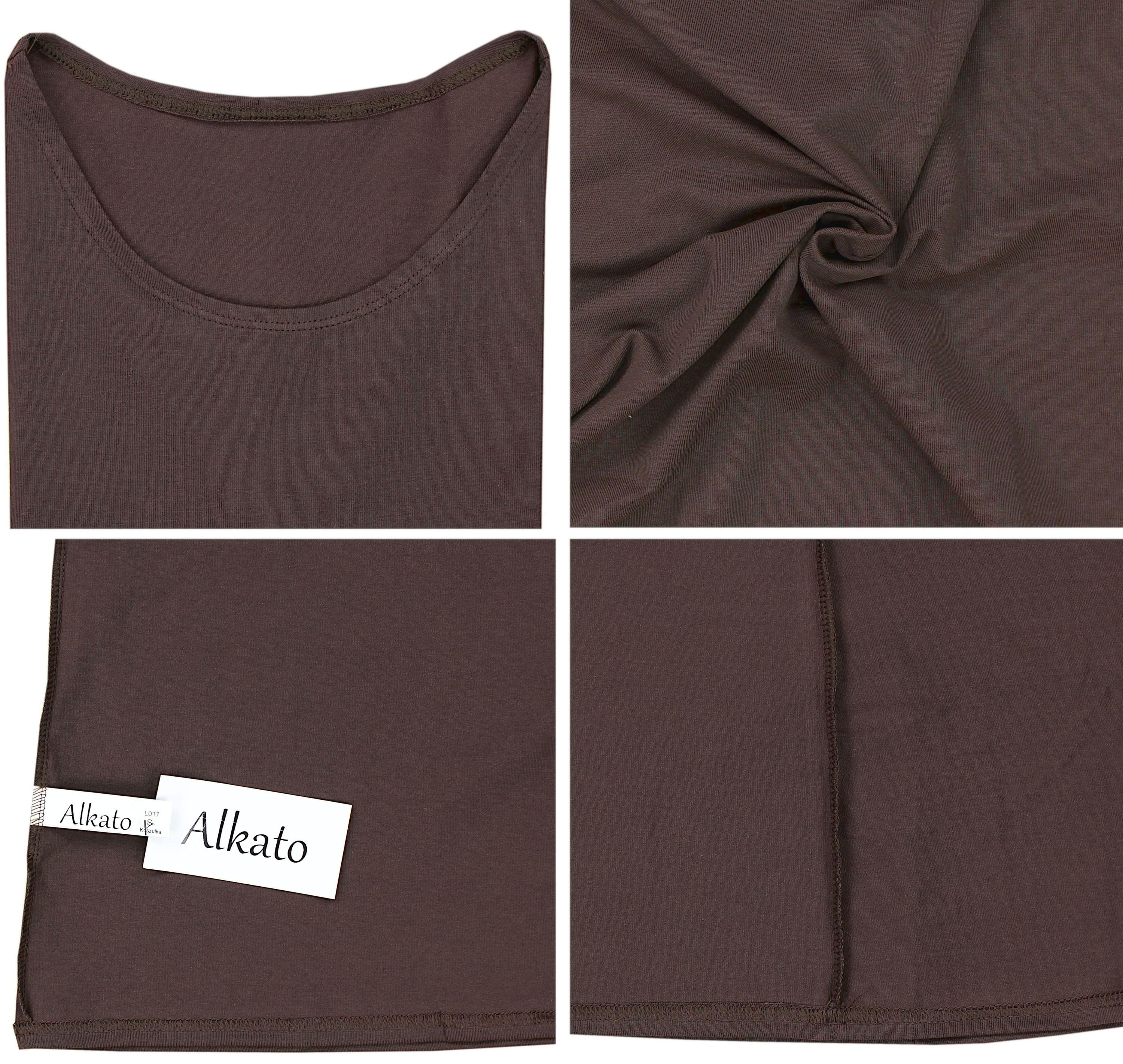 Alkato Longshirt Alkato Damen Shirt 3/4 Arm mit Rundhals