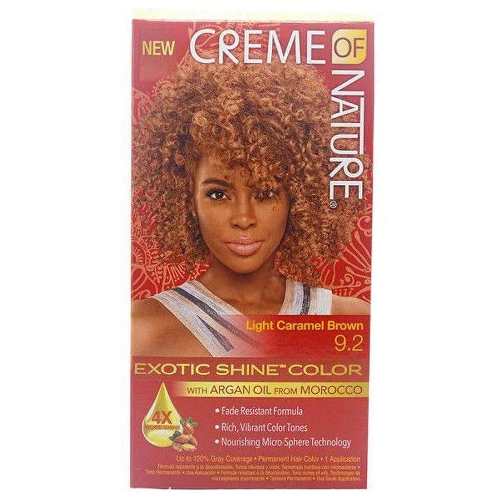 Creme Of Nature Haarfarbe Crème Of Nature Exotic Shine Hair Color Light Caramel 9.2