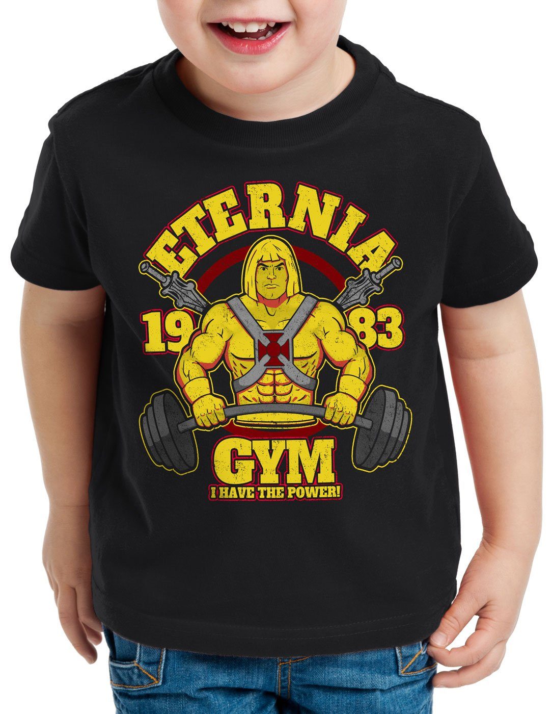 universe he man crossfit T-Shirt Eternia studio Fitness Print-Shirt Kinder style3