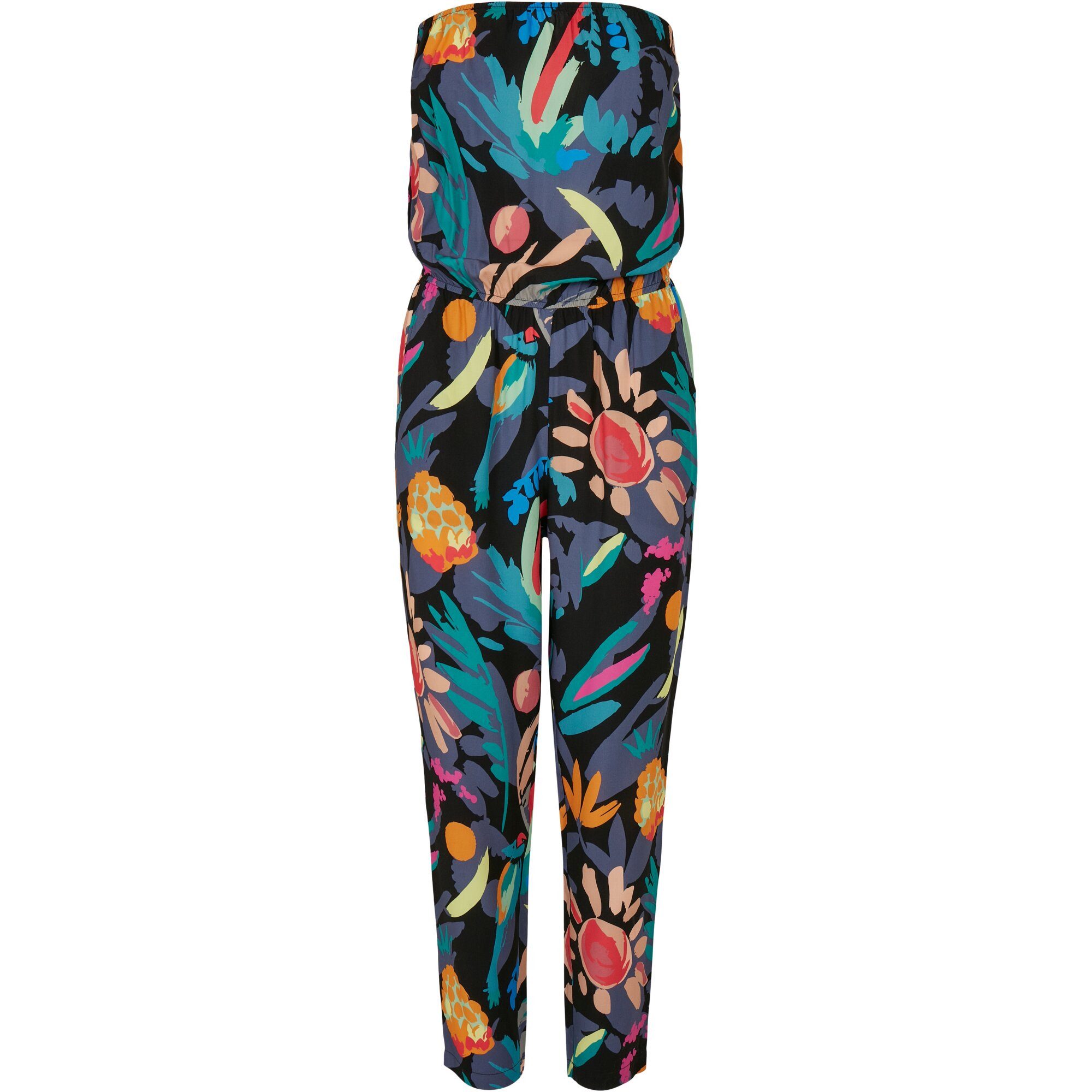 URBAN CLASSICS Jumpsuit Urban Classics Damen Ladies Viscose Bandeau Jumpsuit