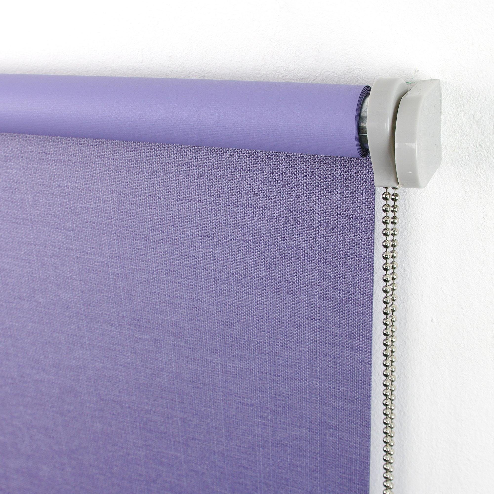 Seitenzugrollo Struktur, Liedeco, verdunkelnd, mit Bohren, verschraubt, Uni günstig online kaufen