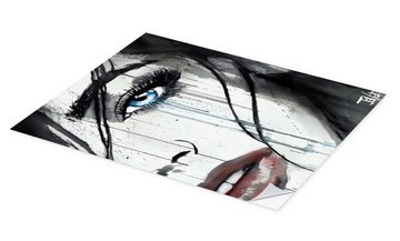 Posterlounge Wandfolie Loui Jover, Augen wie ein Sturm, Illustration