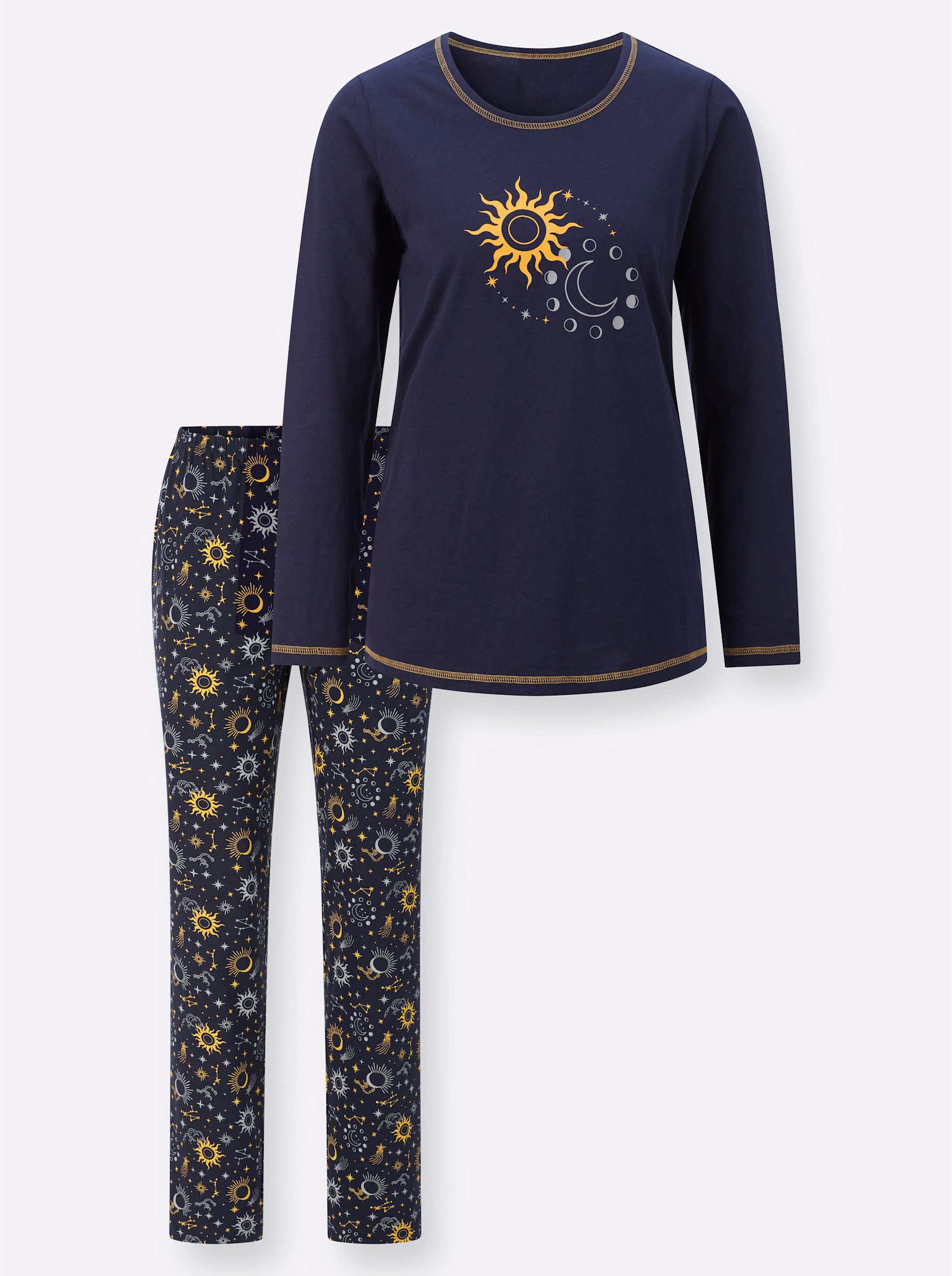Sieh an! Schlafanzug Schlafanzug Langarm