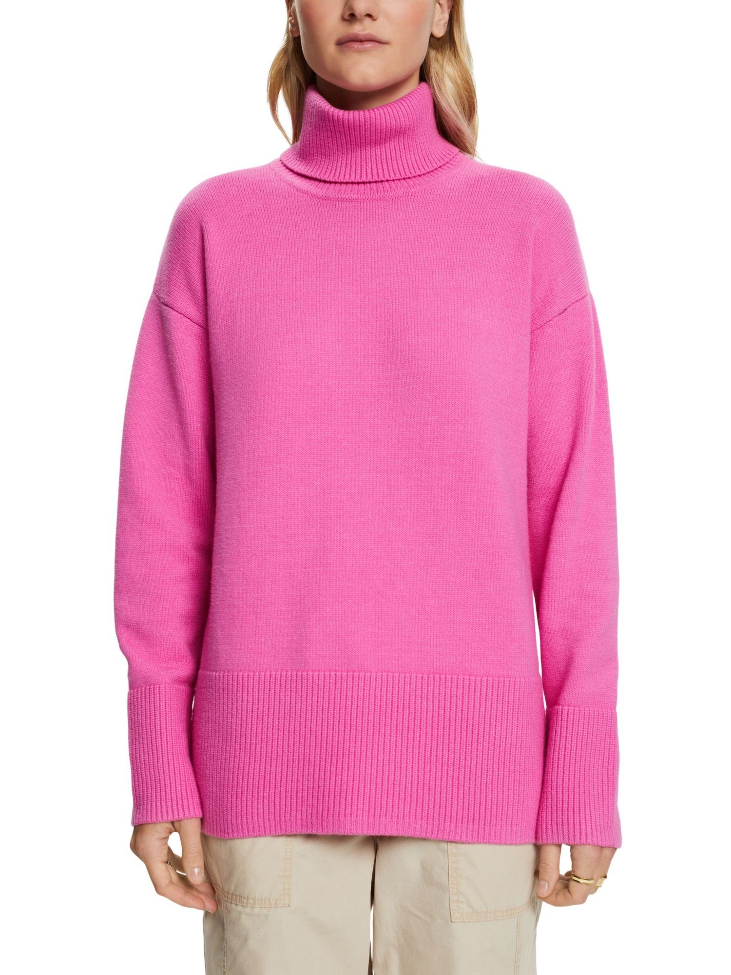 Esprit Rollkragenpullover PINK Sweaters FUCHSIA