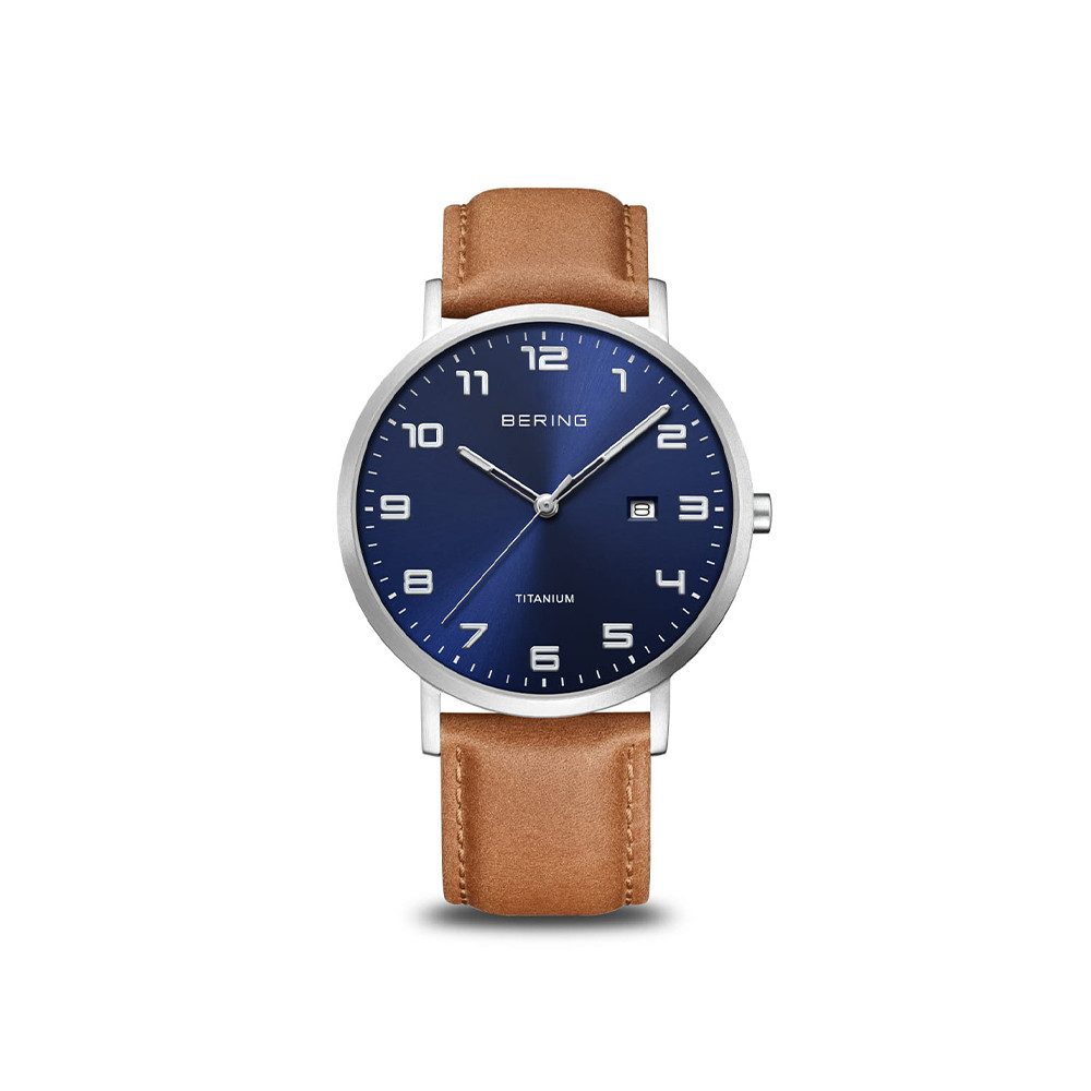 Bering Quarzuhr Bering Titanium silber gebürstet 18640-567 18640-567, Bering Titanium silber gebürstet 18640-567