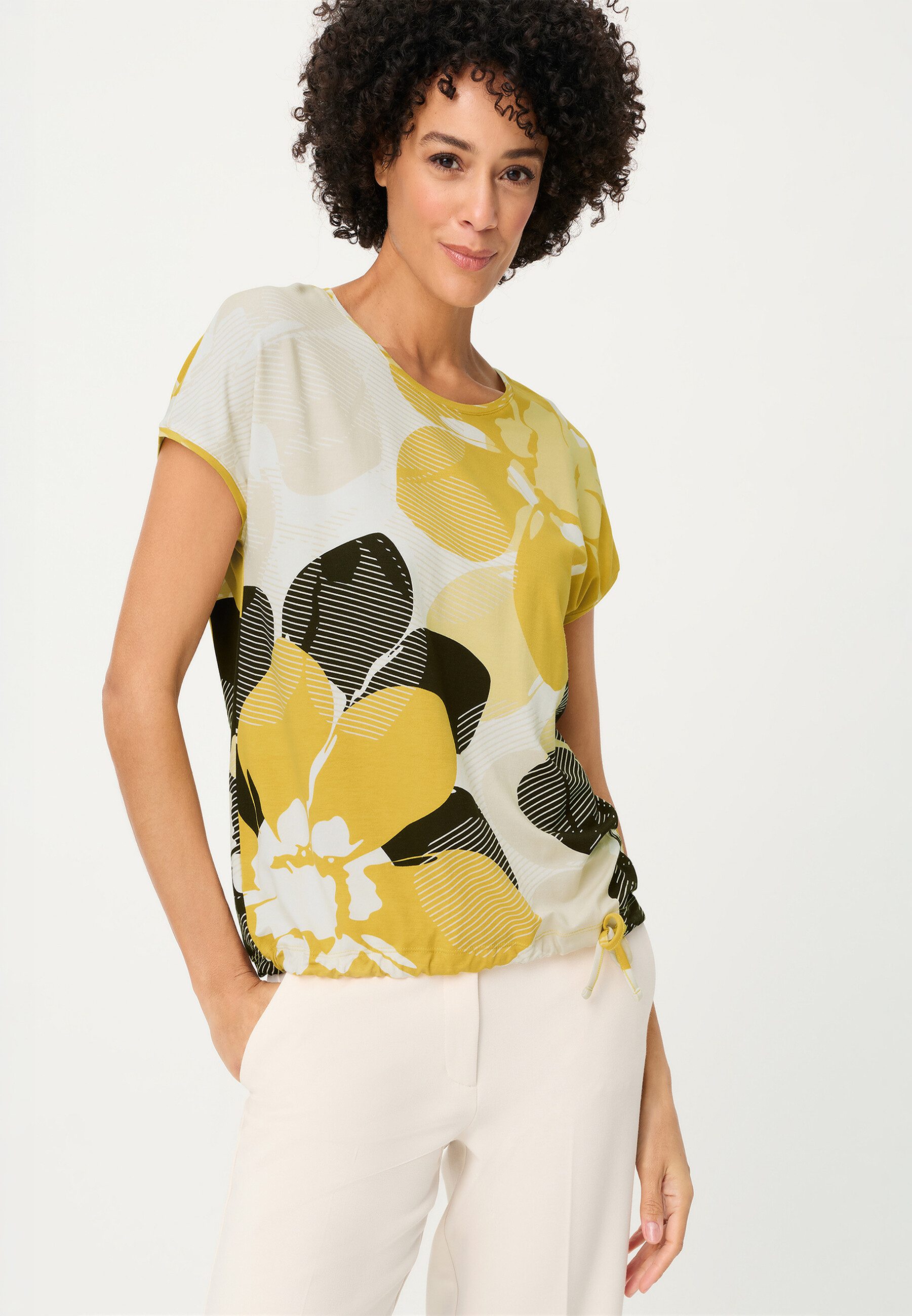 Olsen T-Shirt Shirt mit Panneaux-Print