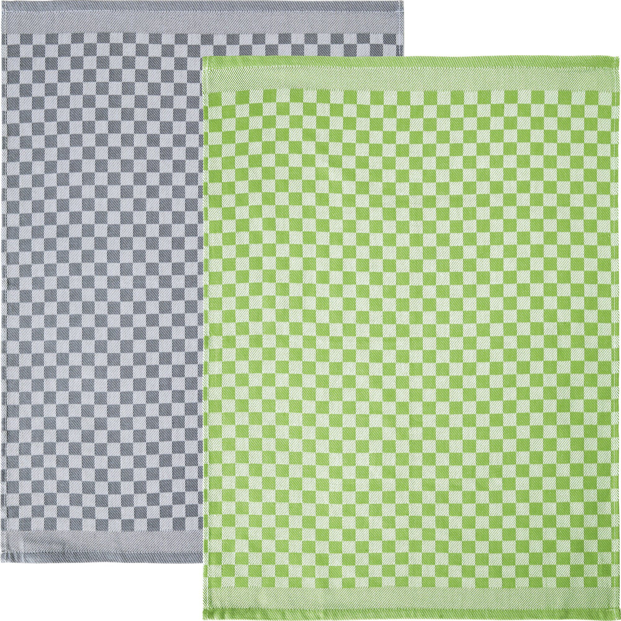 Erwin Müller Geschirrtuch Geschirrtuch 2er-Pack, Baumwolle Karo günstig online kaufen