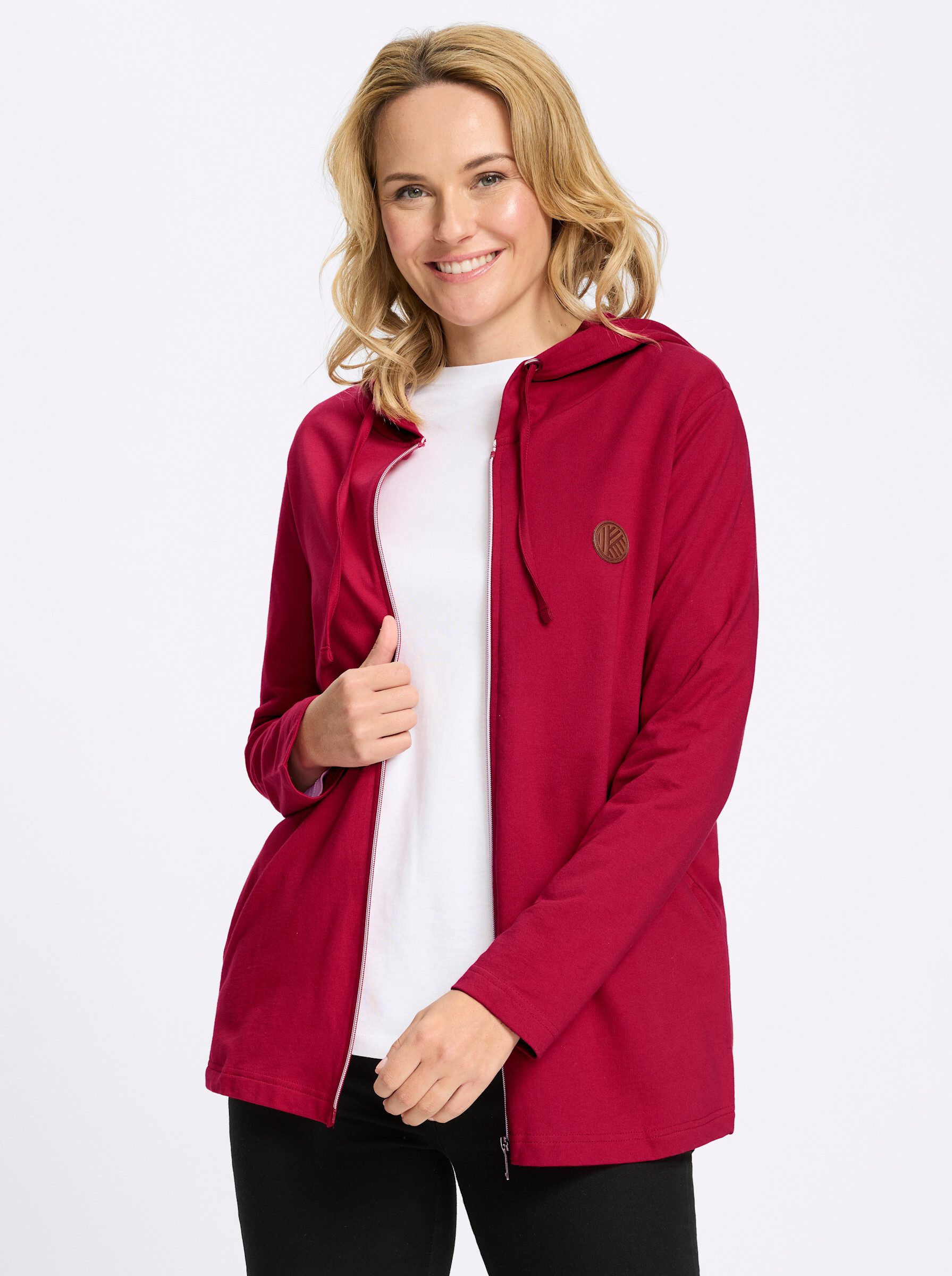 Sieh an! Shirtjacke Sweatjacke Langarm