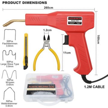 Clanmacy Elektroschweißgerät Kunststoff Schweißgerät Auto kunststoff Schweißen Reparatur Set