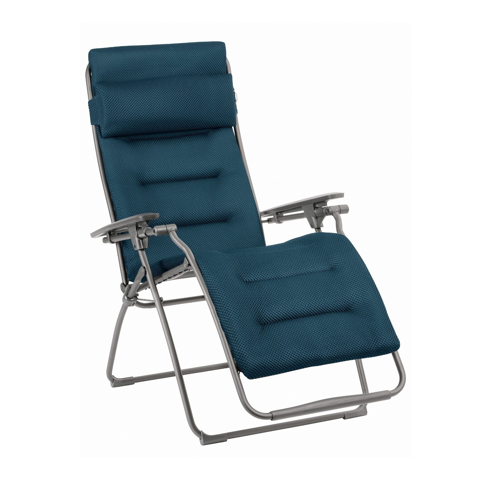 Lafuma Mobilier Gartenstuhl Futura (Gartenliege, Liegestuhl, Outdoor-Textilgewebe BeComfort), Zero-Gravity-Relaxliege, Clip-System, bis 140 kg belastbar