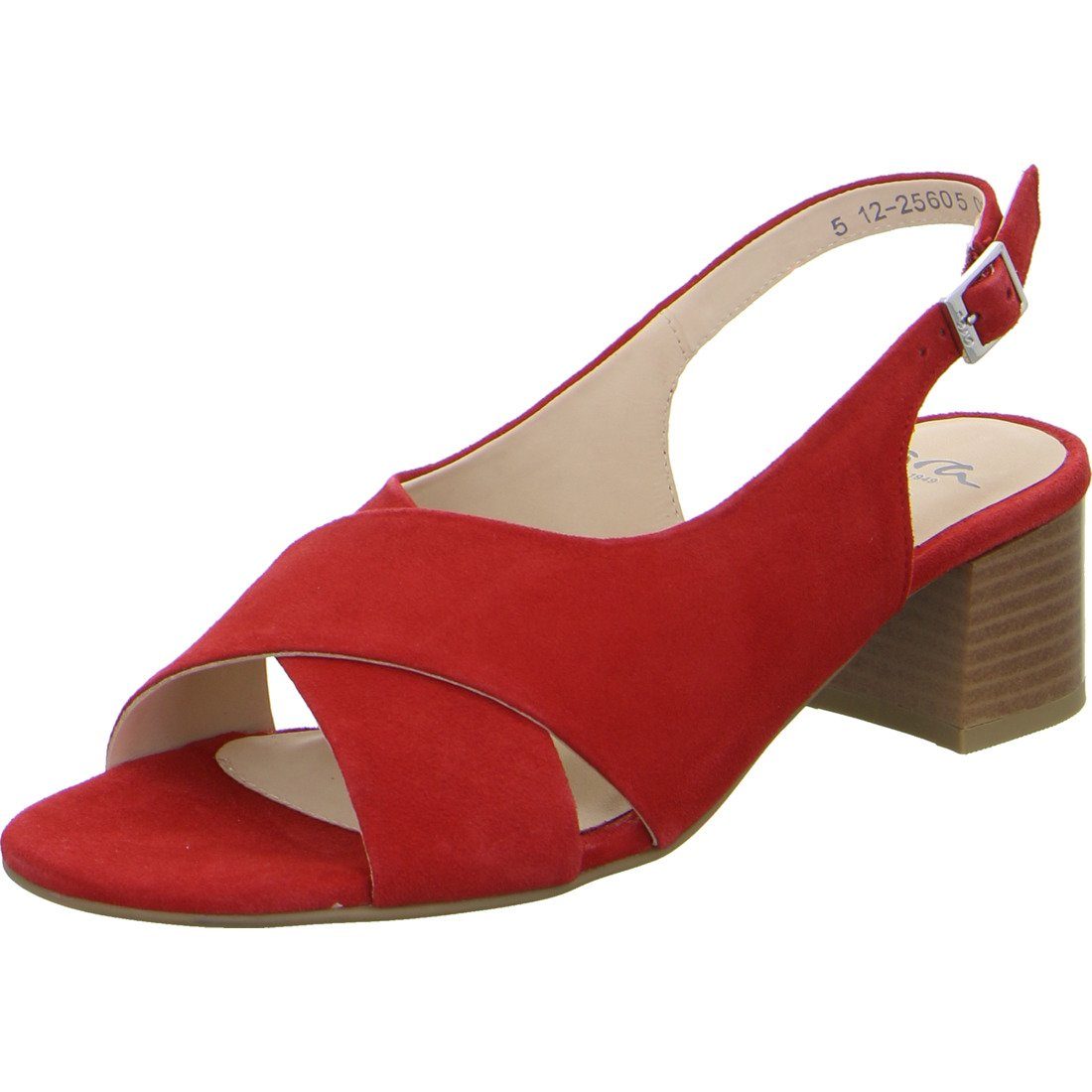 Ara Ara Schuhe, Sandalette Prato - Rauleder Damen Sandalette rot 047991
