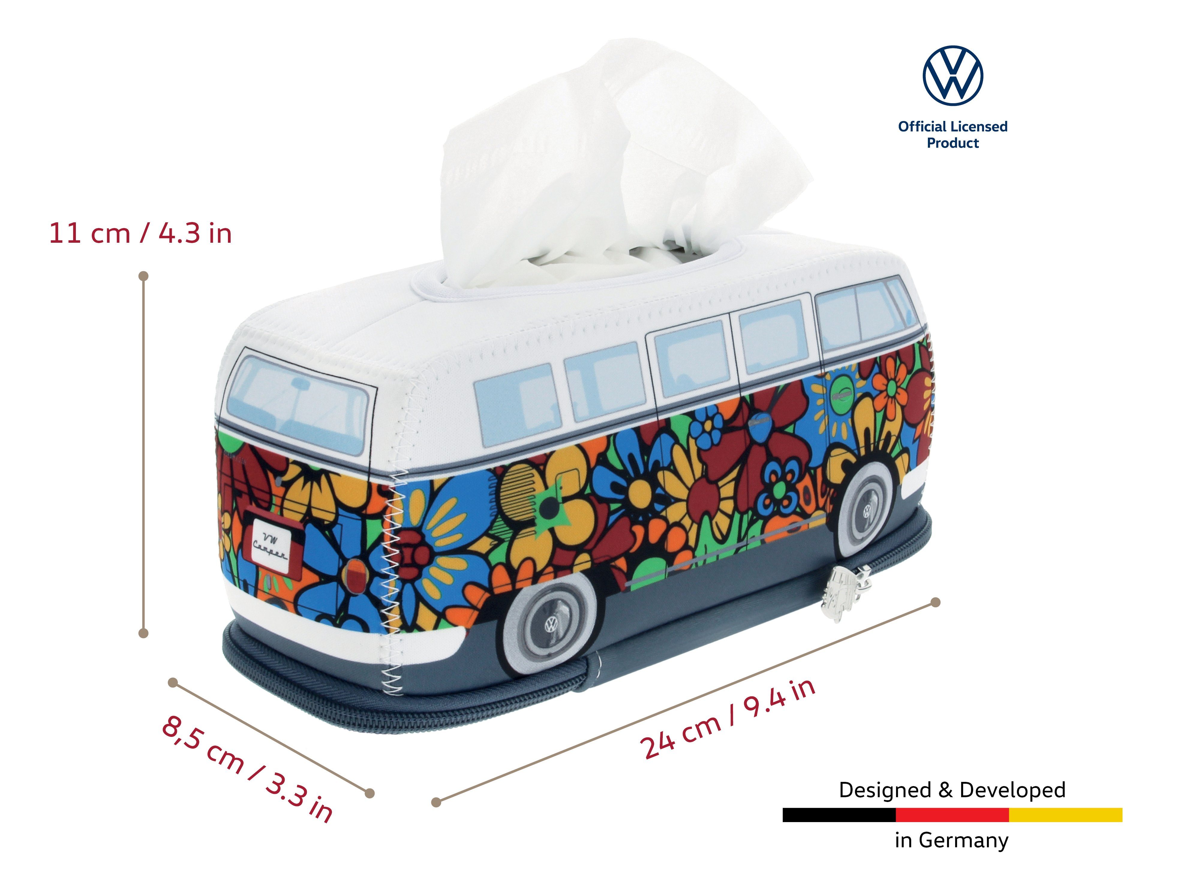 VW Collection by BRISA Papiertuchbox Volkswagen Neopren Kosmetik-Serviettenspender, Papiertaschentuchbox – Bild 3 von 4