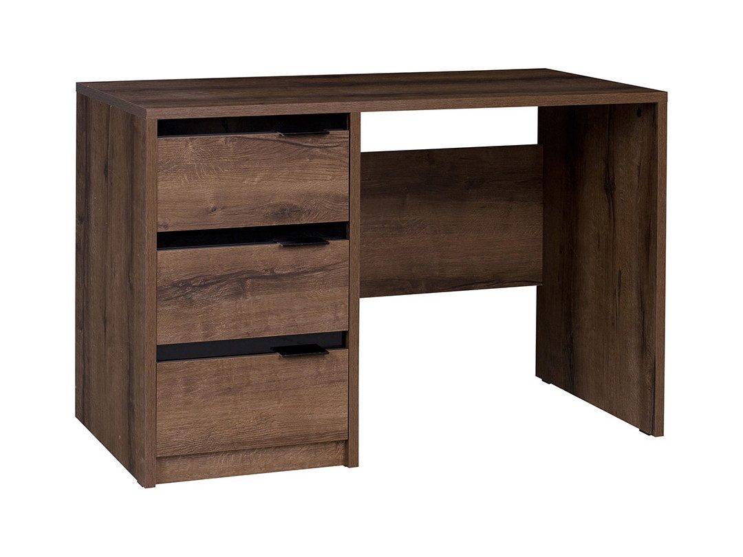 Beautysofa Schreibtisch DEVON 120 cm mit 3 Schubladen (Metallgriffe), Modernes Design