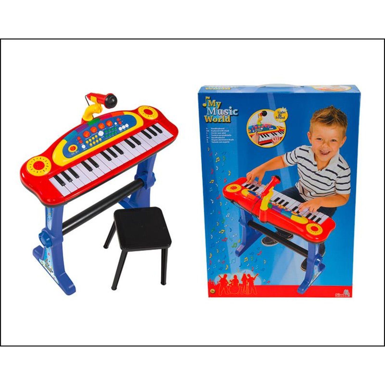 Simba Dickie Spielzeug-Musikinstrument 106838629 My Musik World Standkeyboard