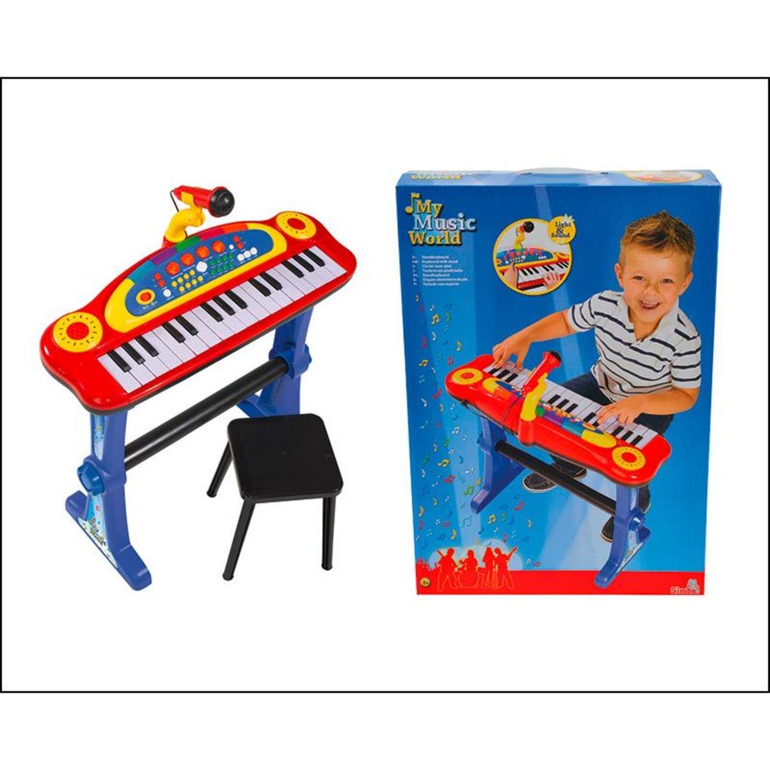 Simba Dickie Spielzeug-Musikinstrument 106838629 My Musik World Standkeyboa günstig online kaufen