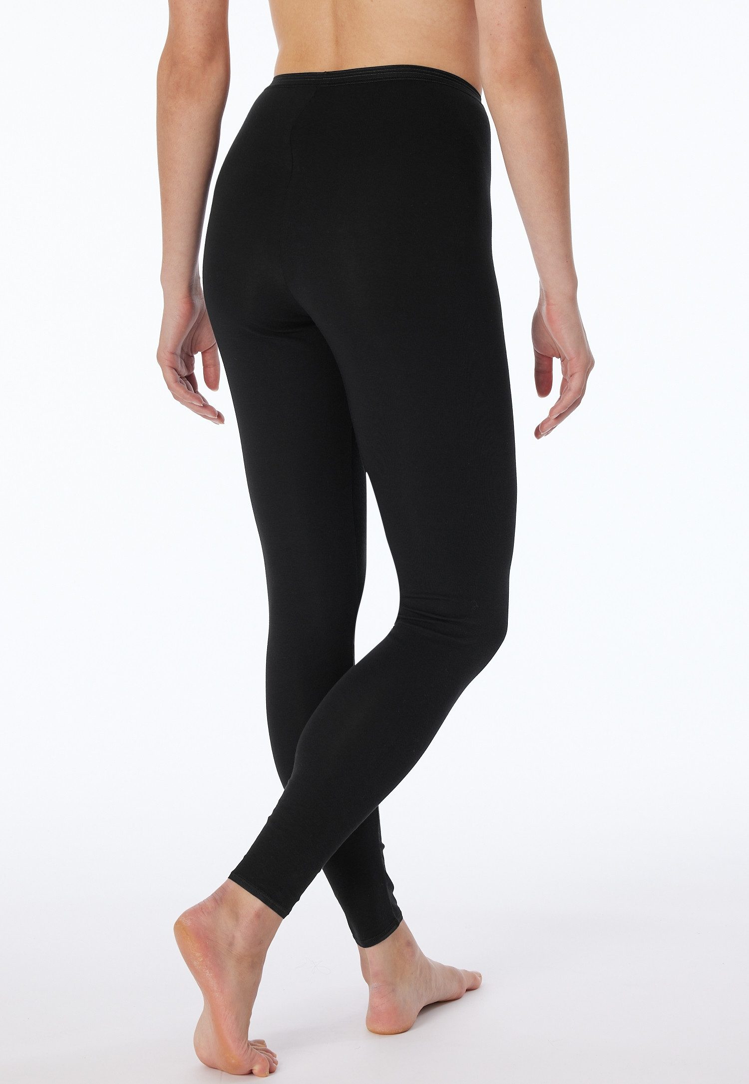 Schiesser Lange Unterhose Luxury mit dezent schimmernder Glanznaht