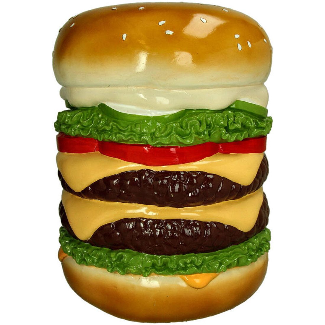 Sitzhocker Pouf HAMBURGER mehrfarbig, 36x36x46 cm