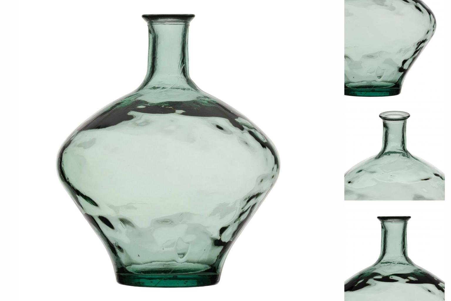 Bigbuy Dekovase Vase 37 x 37 x 46 cm Recyceltes Glas grün | Dekovasen