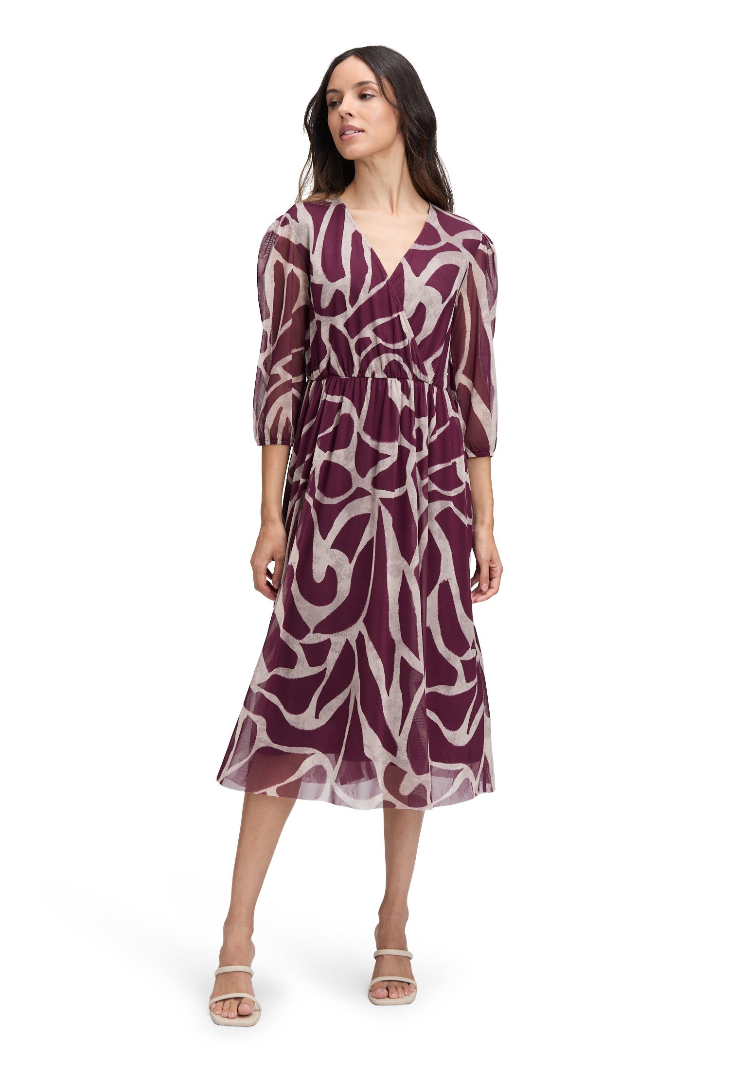 Betty&Co Meshkleid Damen Mesh-Kleid mit Print günstig online kaufen