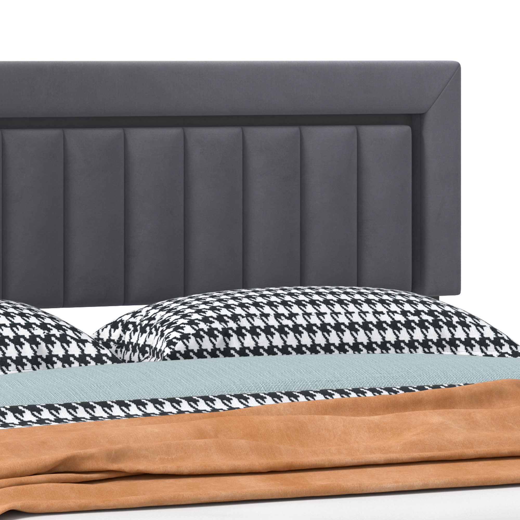HAUSS SPOLE Polsterbett als Einzelbett und Doppelbett erhältlich,Stauraumbett mit Schubladen (180×200 Doppelbett Boxspringbett Jugendbett mit Stauraum und Lattenrostkonstruktion), Funktionbett mit Lattenrostkonstruktion,mit Matratze