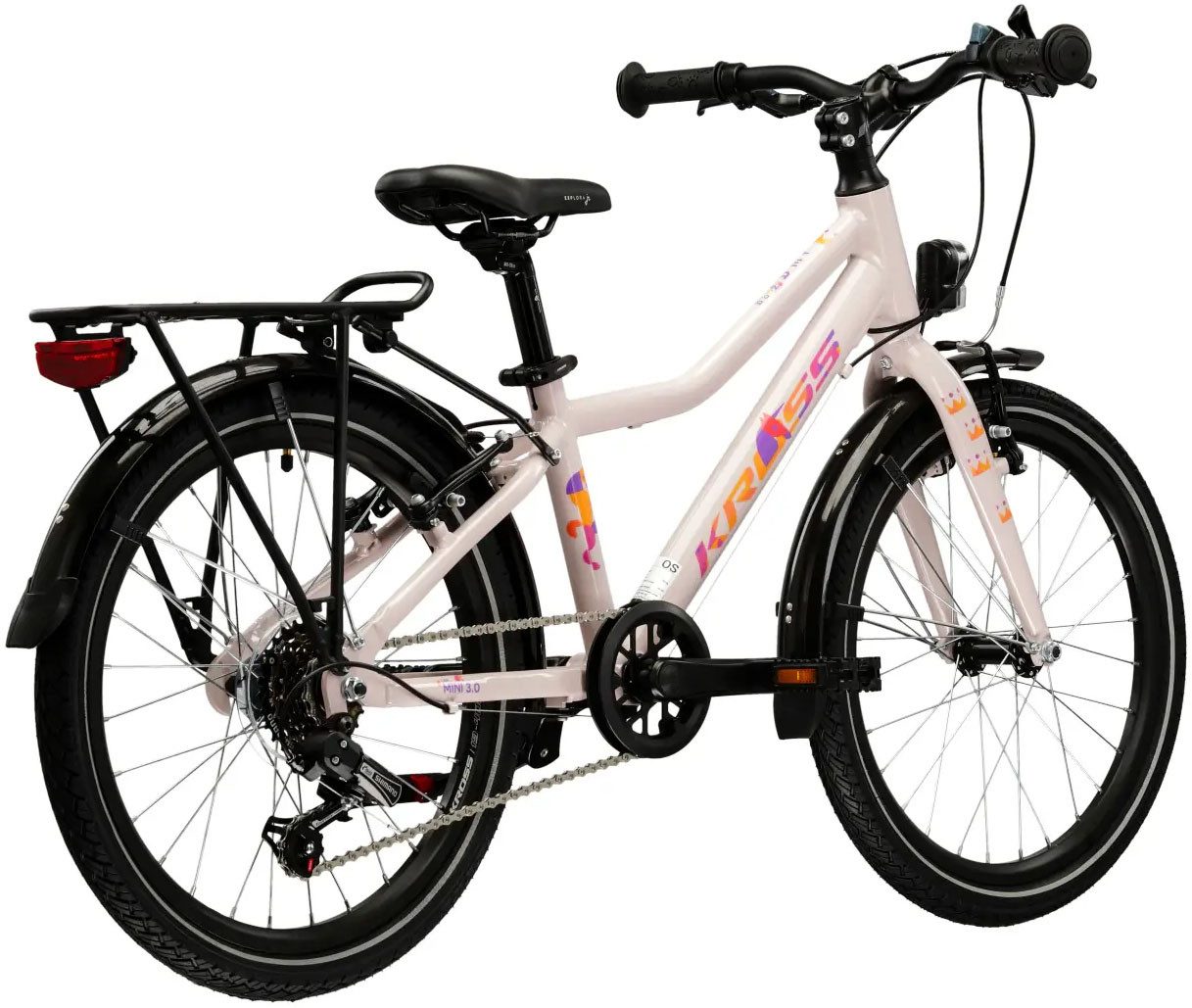 Kross Kinderfahrrad Kinderrad Lea Mini 3.0 pink 6 Gänge, 6 Gang Shimano Tourney TX30 Schaltwerk, Kettenschaltung