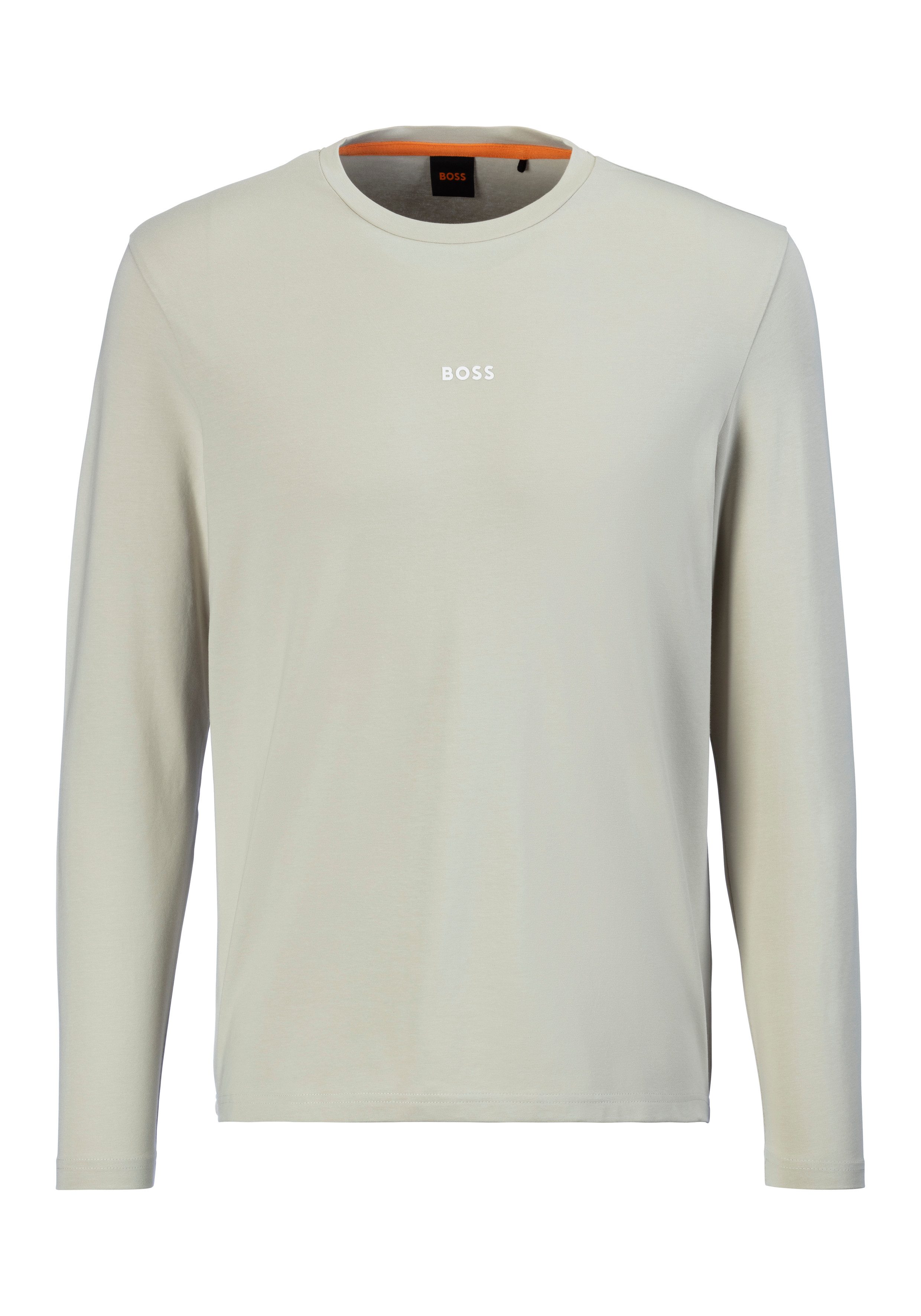 BOSS ORANGE Langarmshirt TChark mit Logo-Schriftzug