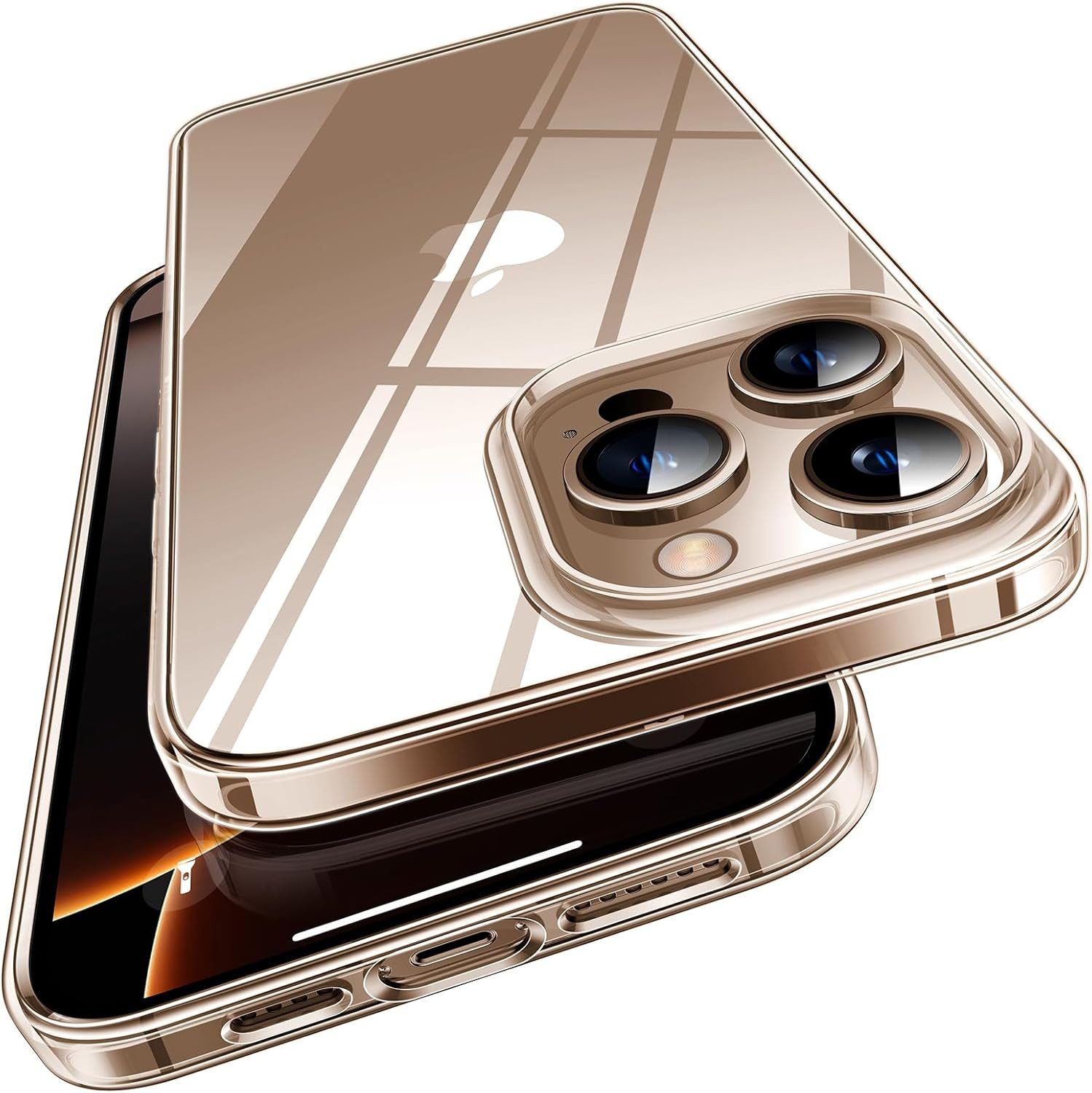 MSM Handyhülle Hülle für Apple iPhone 16 / Pro / Max / Plus Silikon Schutz Case Klar