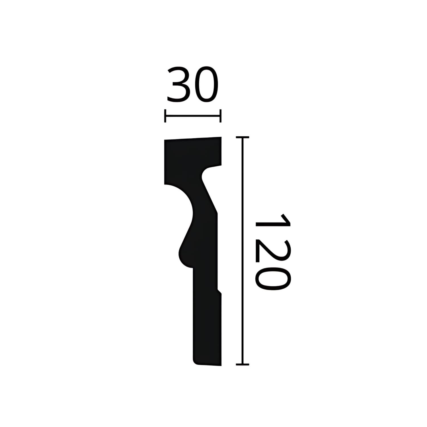 NOËL & MARQUET by nmc Zierleiste NMC MA12 Türumrandung Fassadenstuck Fensterumrandung Fassadenprofil 2m, kleben, Polyurethan Hartschaum, Türumrandung, 1-St., Türumrandung, Fassadenstuck Fensterumrandung Fassadenprofil Modern weiß vorgrundiert