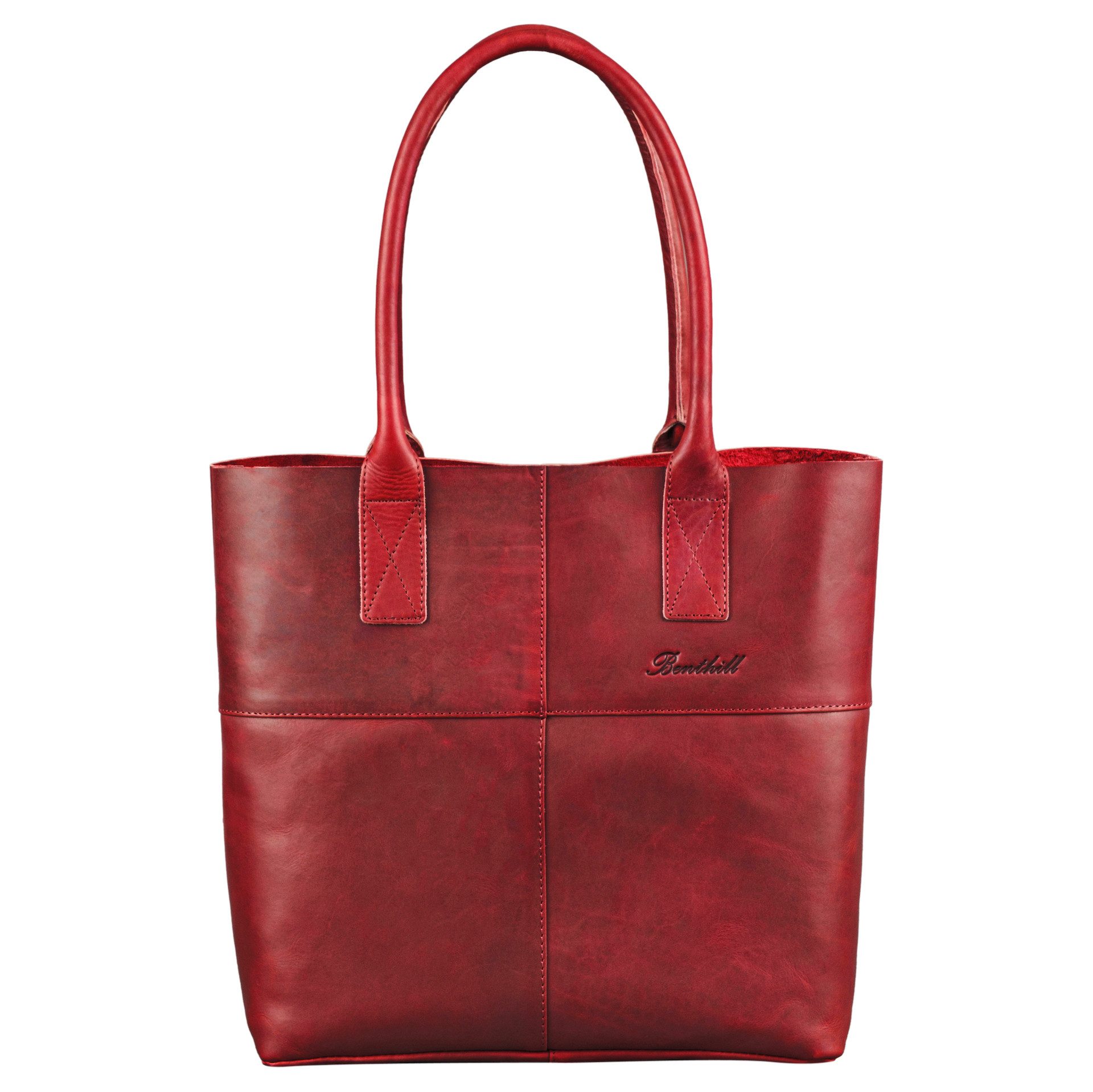 Benthill Shopper Damen Echt Leder Schultertasche günstig online kaufen