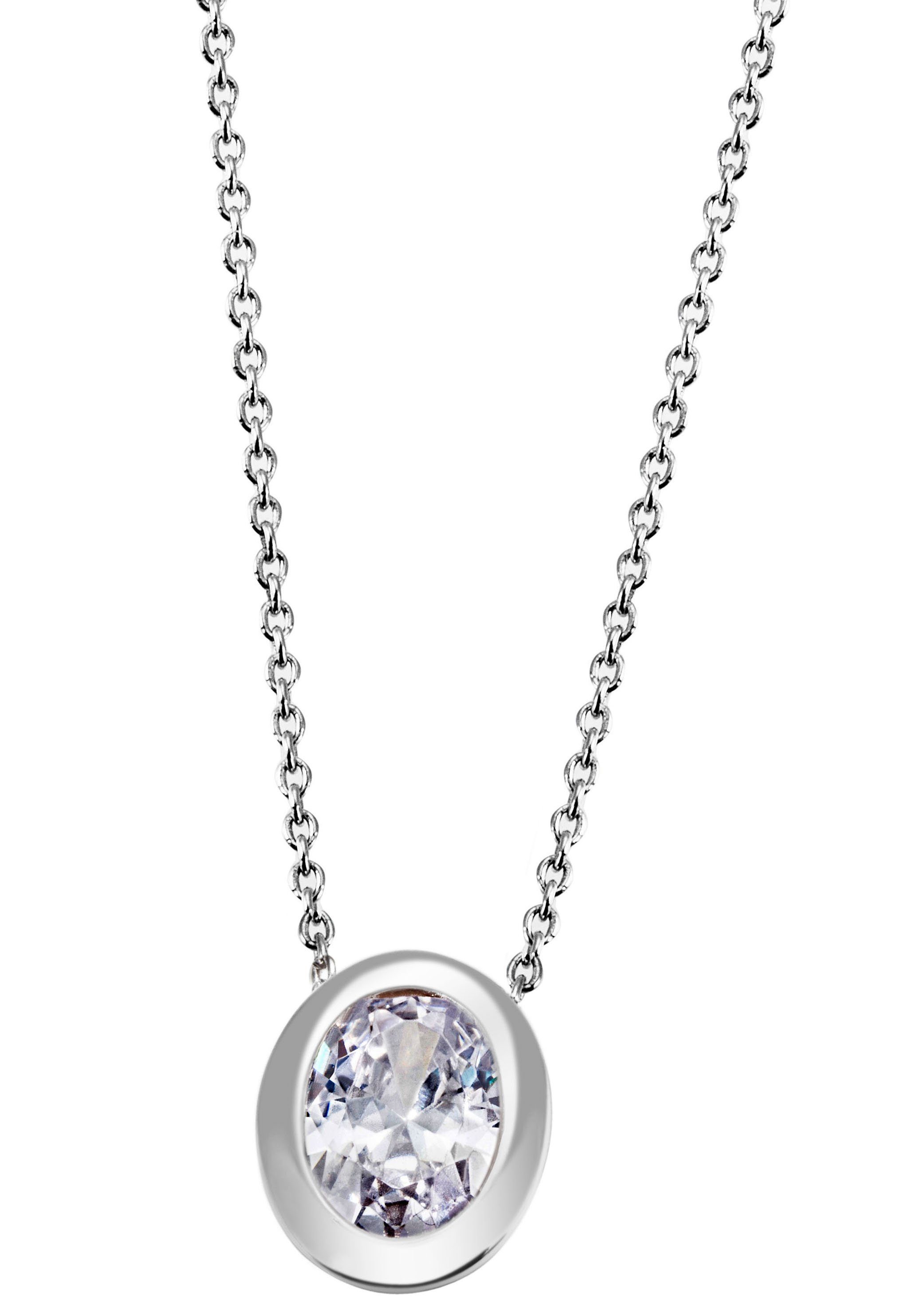 Kette mit Anhänger Schmuck Geschenk Silber 925 Halsschmuck Halskette Ankerkette