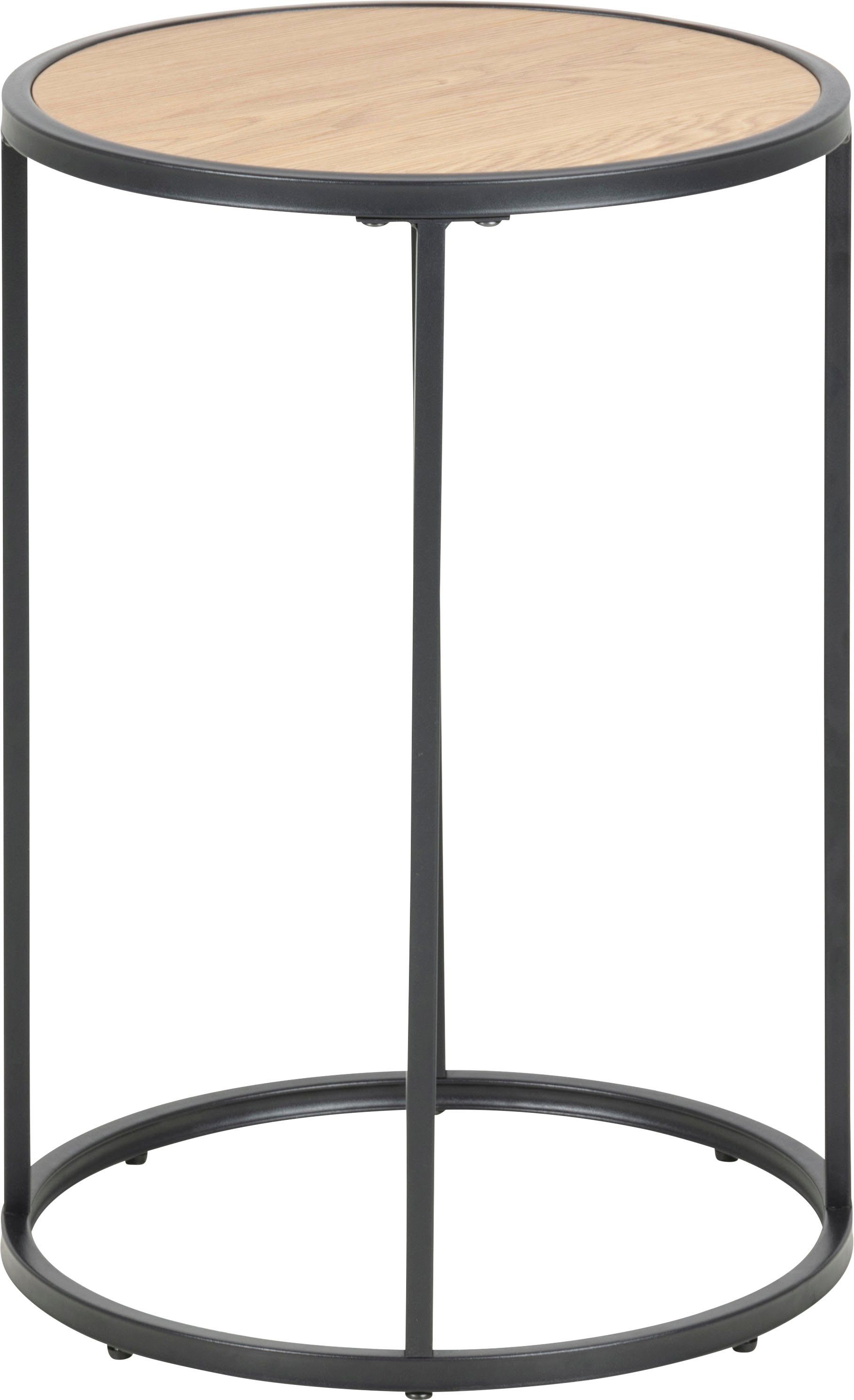 ACTONA GROUP Beistelltisch, Metallgestell im modernen Industrie-Look, rund, günstig online kaufen