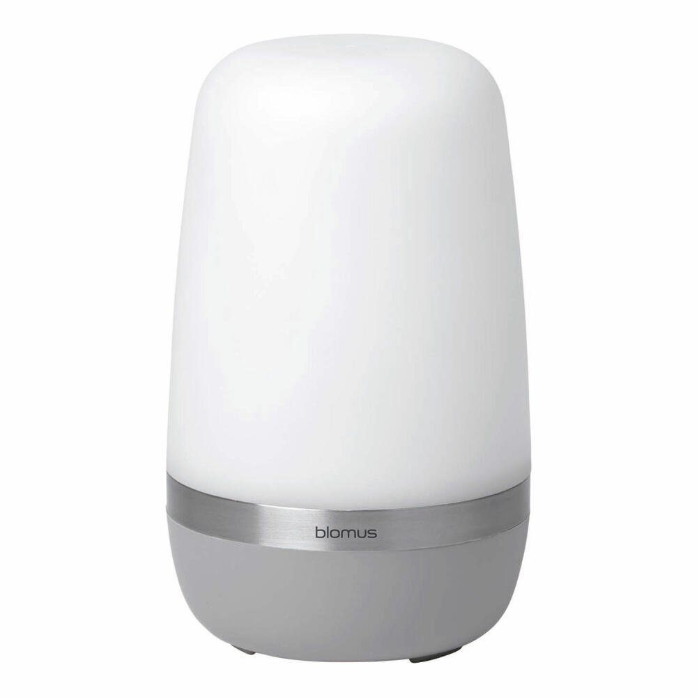 blomus LED Außen-Tischleuchte Spirit Small Platin Grey, USB-Ladefunktion, LED fest integriert