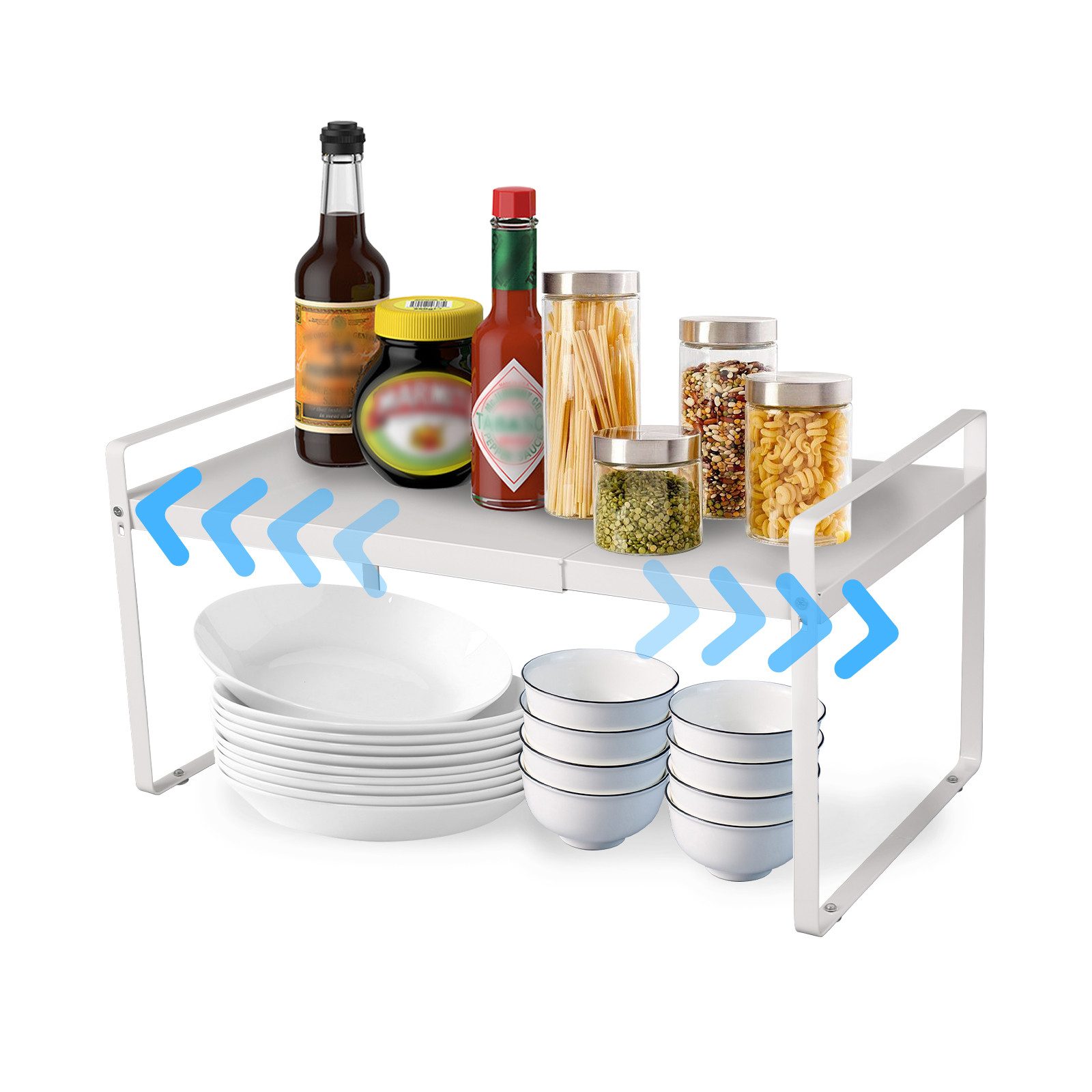 TWSOUL Standregal 2-Stufig Küchenregal, Badezimmerregale Gewürzregal günstig online kaufen