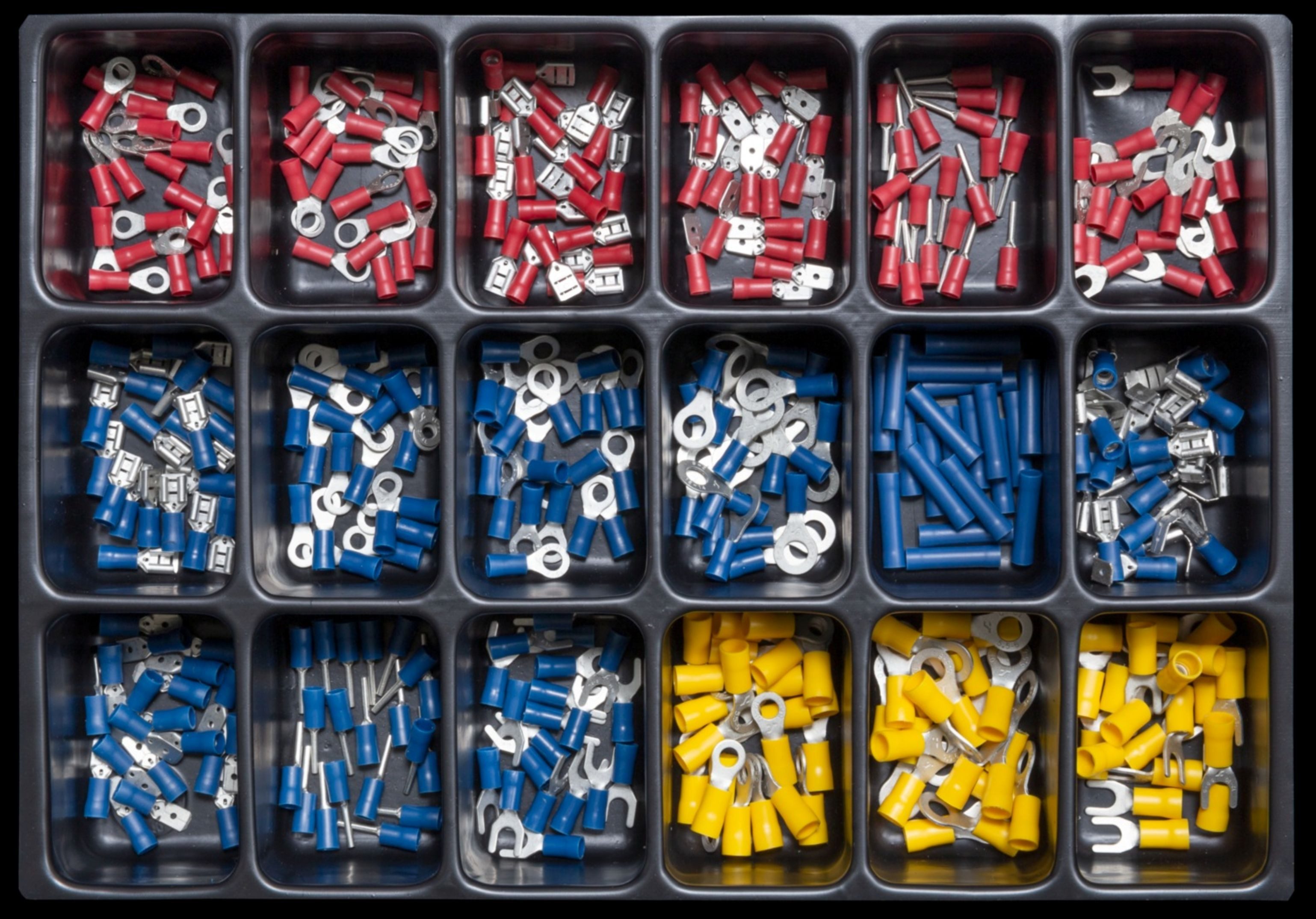 Dresselhaus Kabelverbinder-Sortiment Dresselhaus Sortimente Kabelverbinder, isoliert (EL), Kasten Schwarz