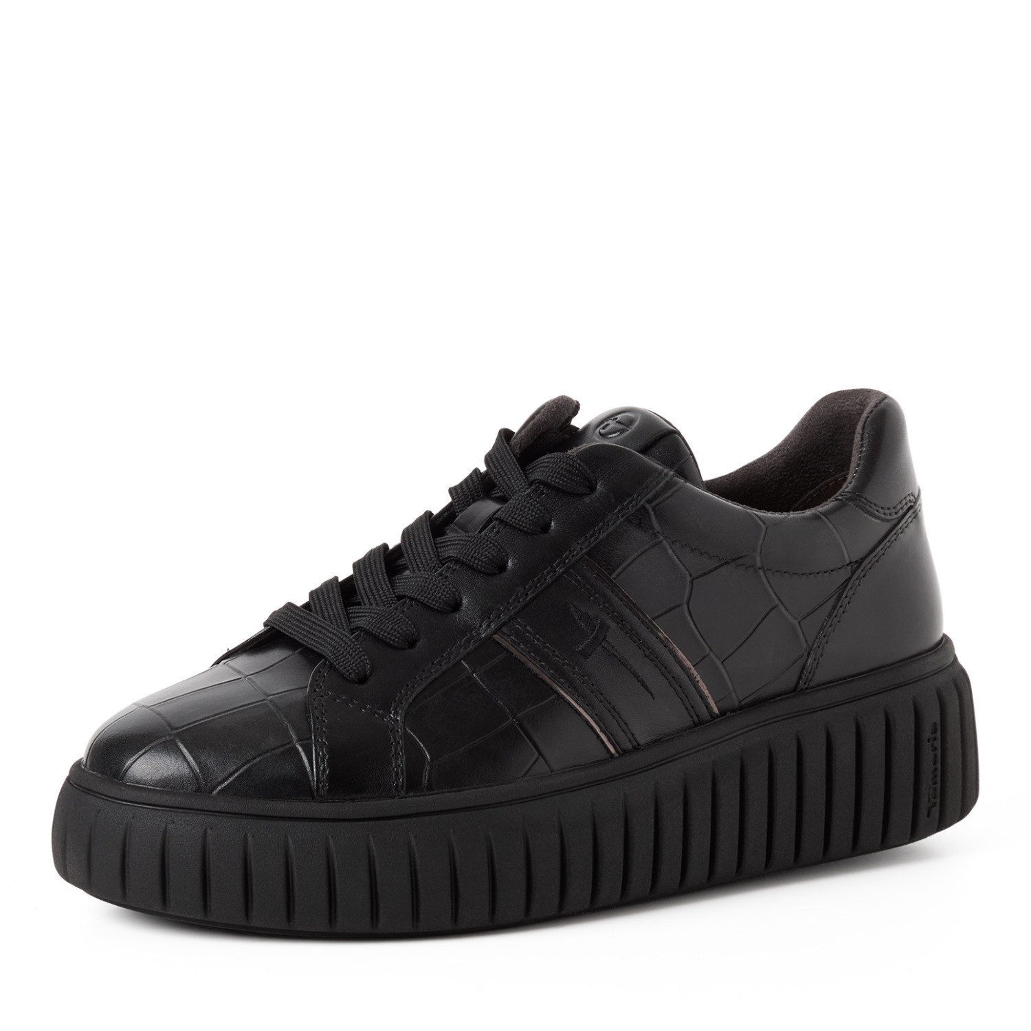 Tamaris Plateausneaker Freizeitschuh, Halbschuh, Schnürschuh mit Ziernähten