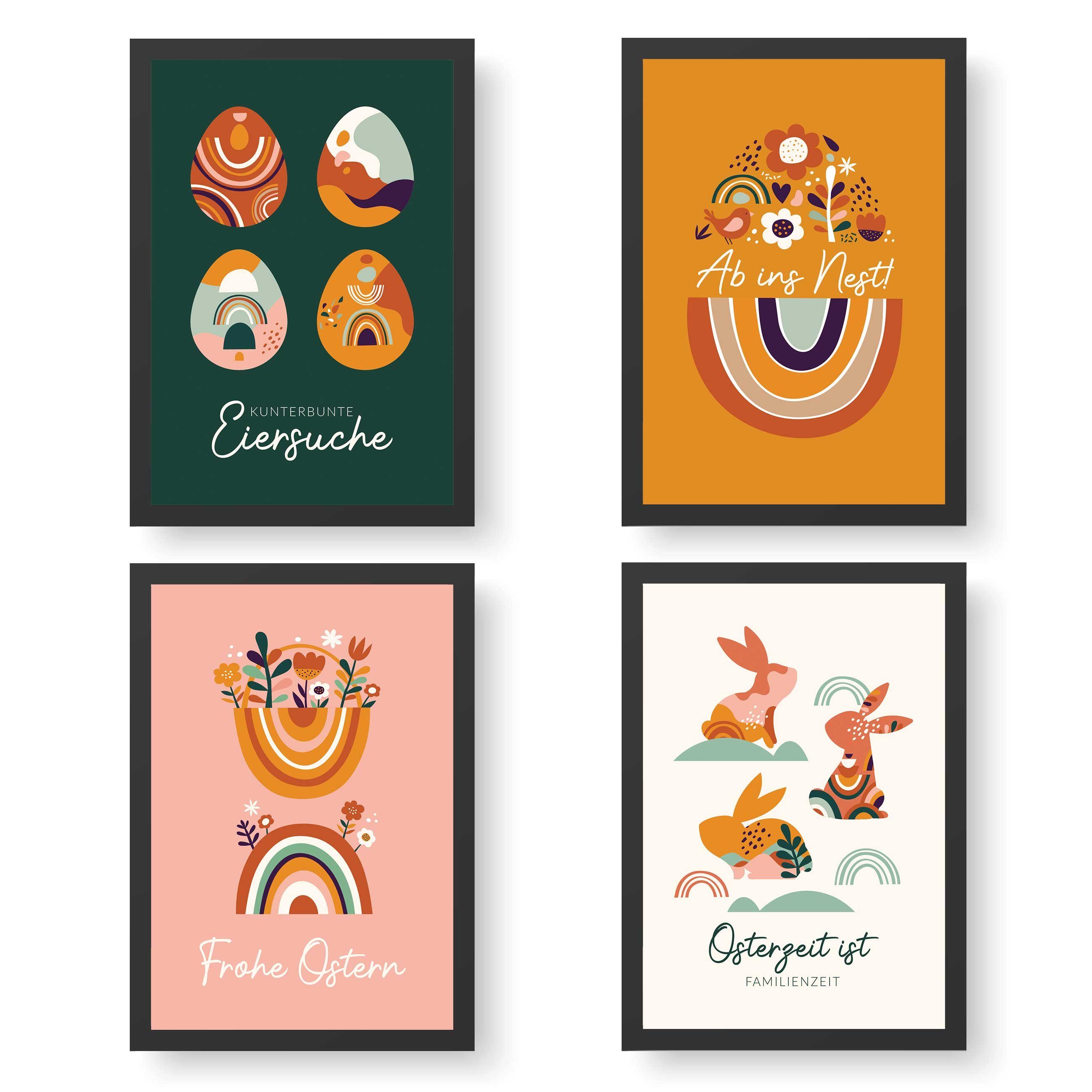 PAPIERDRACHEN Poster Kunstdruck zu Ostern