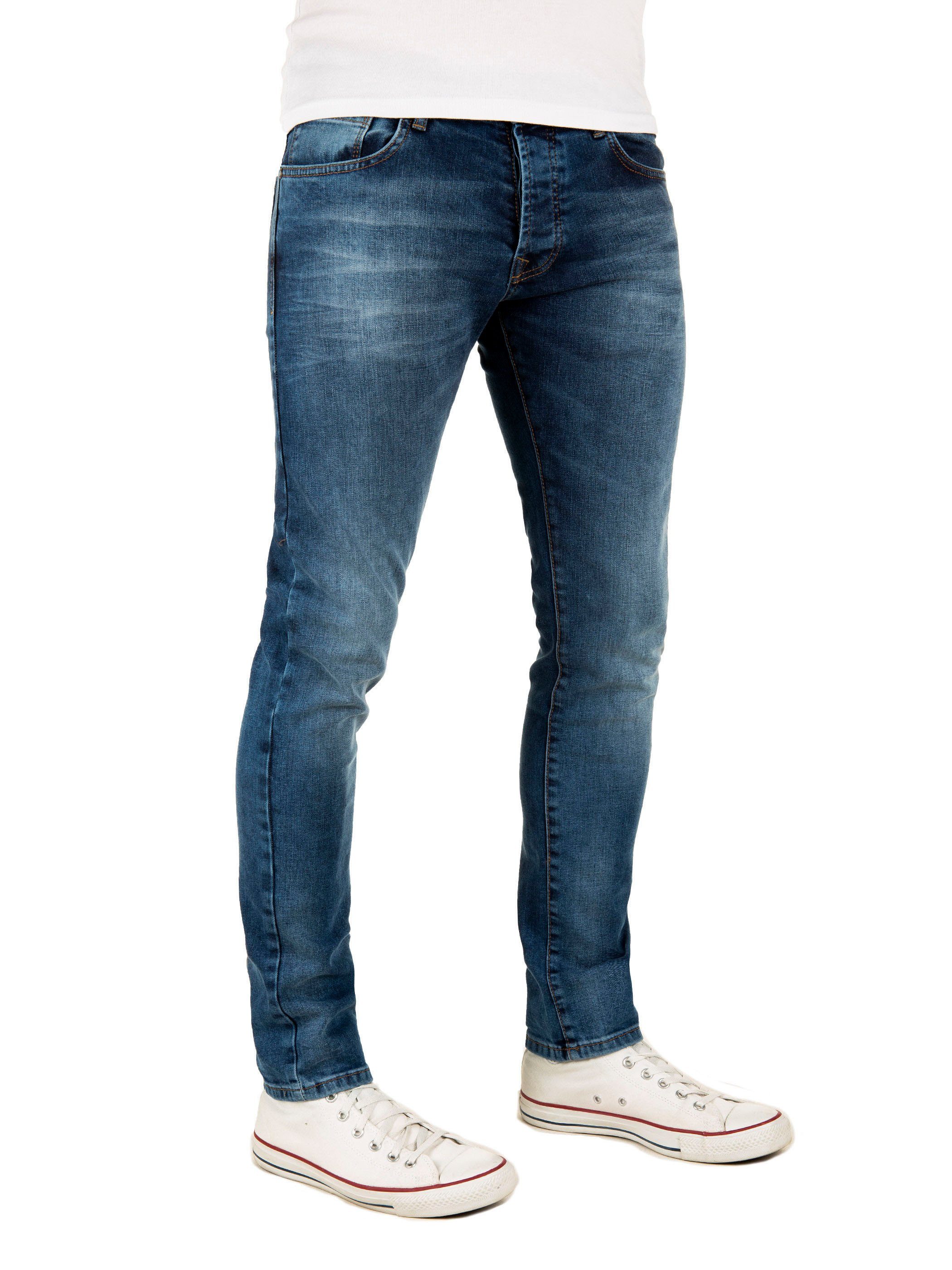 194028) Blau WOTEGA (insignia WOTEGA 5-Pocket-Style Rick Slim-fit-Jeans Jeans - blue