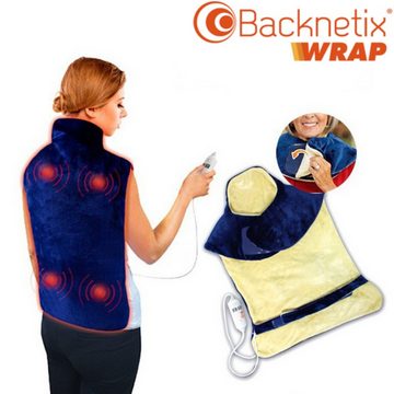Best Direct® Heizkissen Backnetix® Wrap, In 2 Varianten, S-M: 38-48 / L-XL: 50-56, Nacken - und Rückenkissen, mit Massagefunktion, inkl. Reisetasche