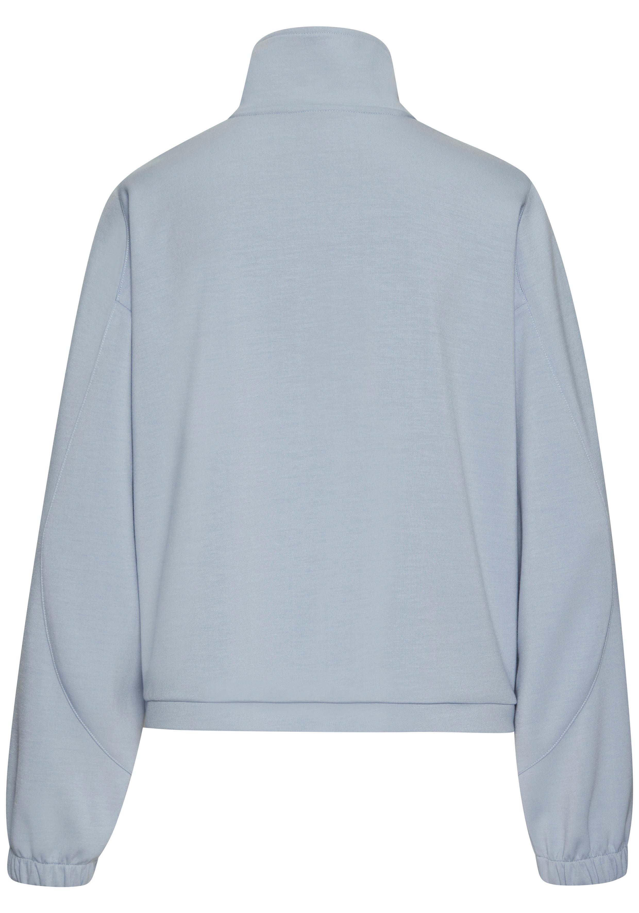 Copenhagen Studios Langarmshirt aus hochwertigem Material mit Stehkragen und Reißverschluss – Bild 4 von 5