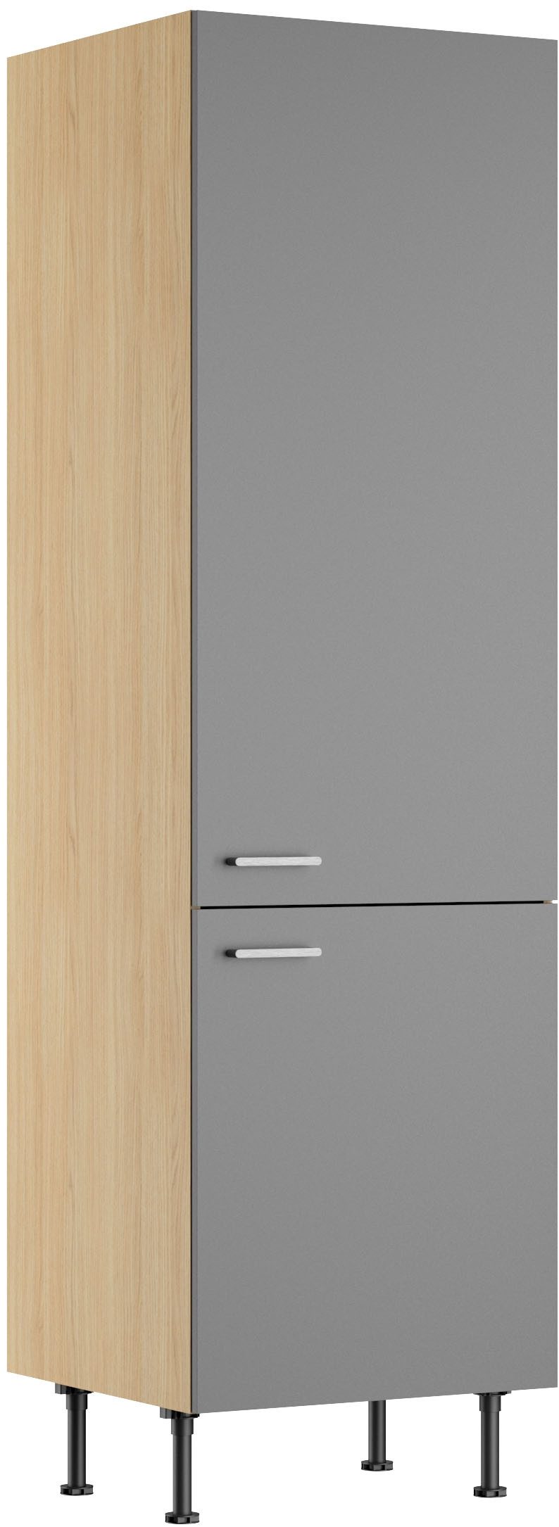 KOCHSTATION Vorratsschrank KS-Lucy Breite 60 cm, mit 2 Türen, Soft-Close, höhenverstellbare Füße