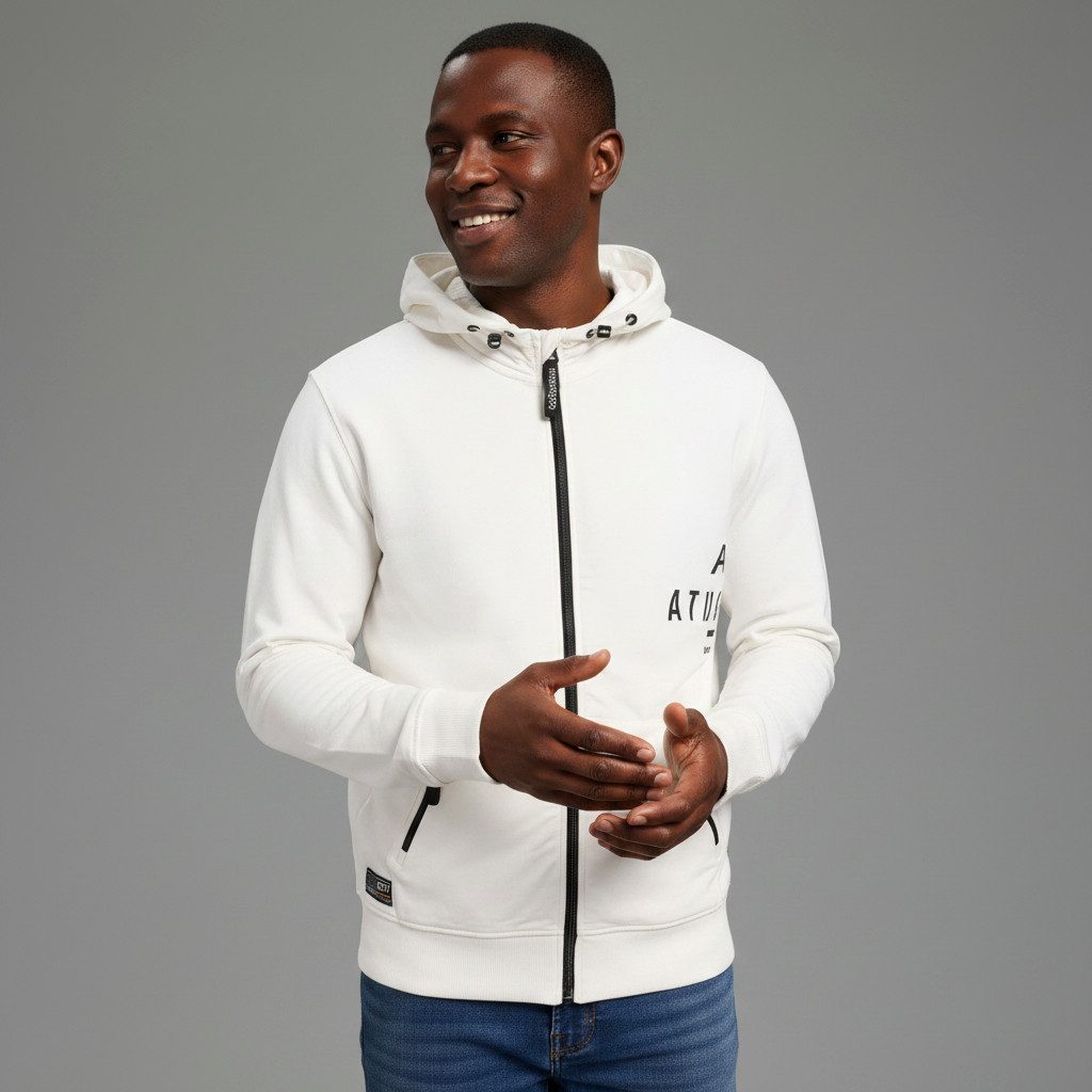 KangaROOS Kapuzensweatjacke mit Kapuze, mit regulierbarem Elastikband an der Kapuze