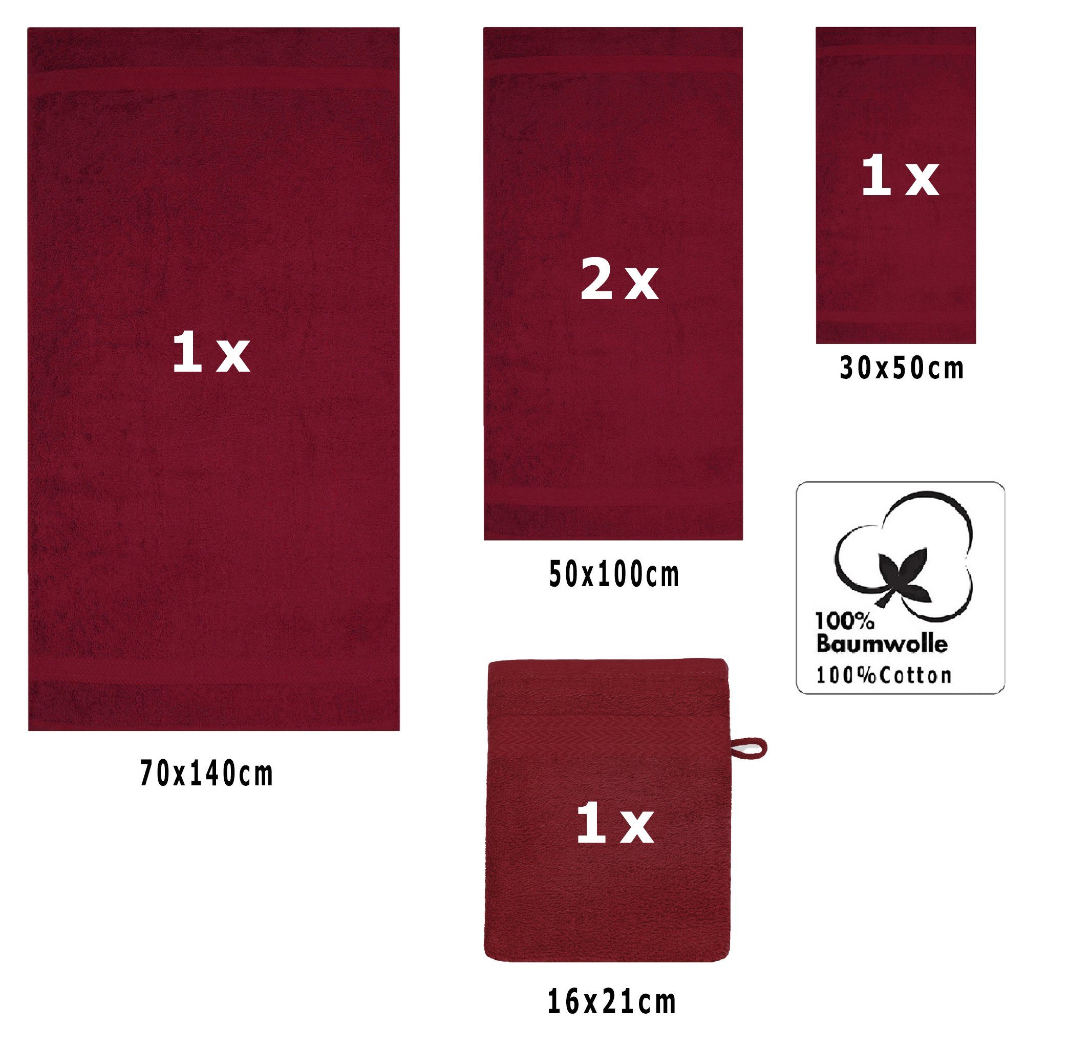 Betz Handtuch Set 5-TLG. Premium 1 Duschtuch 2 Handtücher 1 Gästetuch 1 Was günstig online kaufen