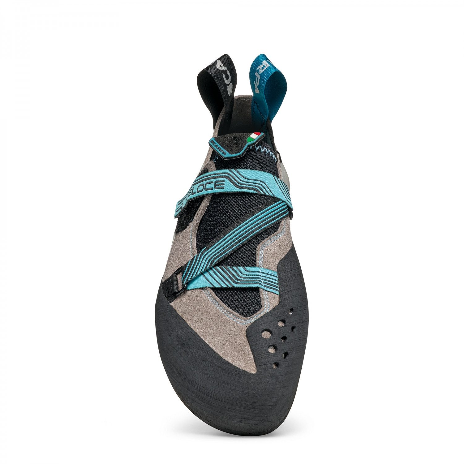 Scarpa Veloce Damen Kletterschuh grau/türkis Kletterschuh