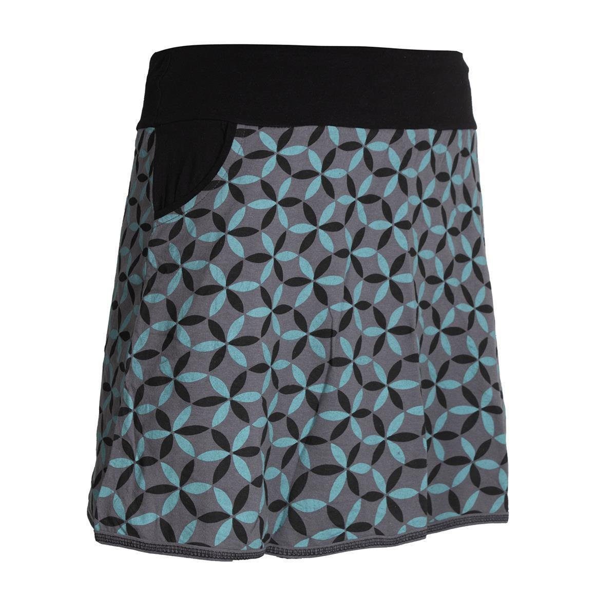 Vishes Minirock Rock 70er Jahre Retro Facetten Blumen-Druck Cacheur, Ethno, Hippie, Boho Style