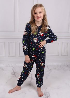 Sarcia.eu Schlafanzug DISNEY Mickey Maus Weihnachtspyjama für Kinder, 7-8 Jahre
