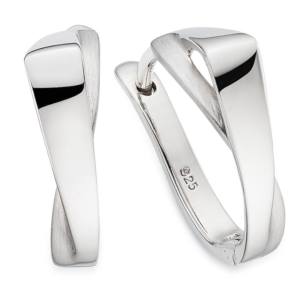 Bruno Banani Paar Creolen Schmuck Geschenk Silbercreolen