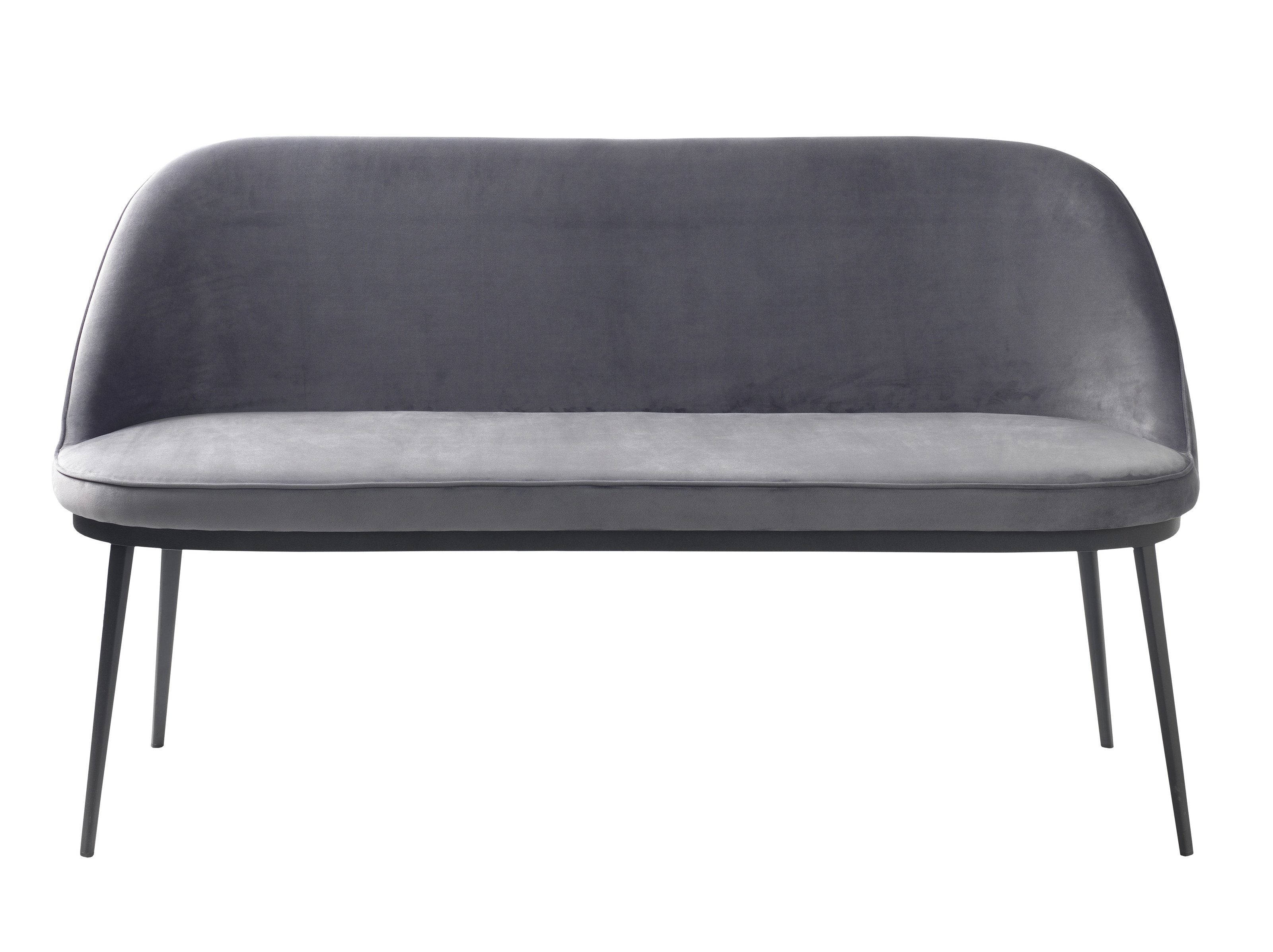 möbelando Sofa GAIN, B/H/T: 144x82x60 grau in aus cm, Metall, Kunstleder