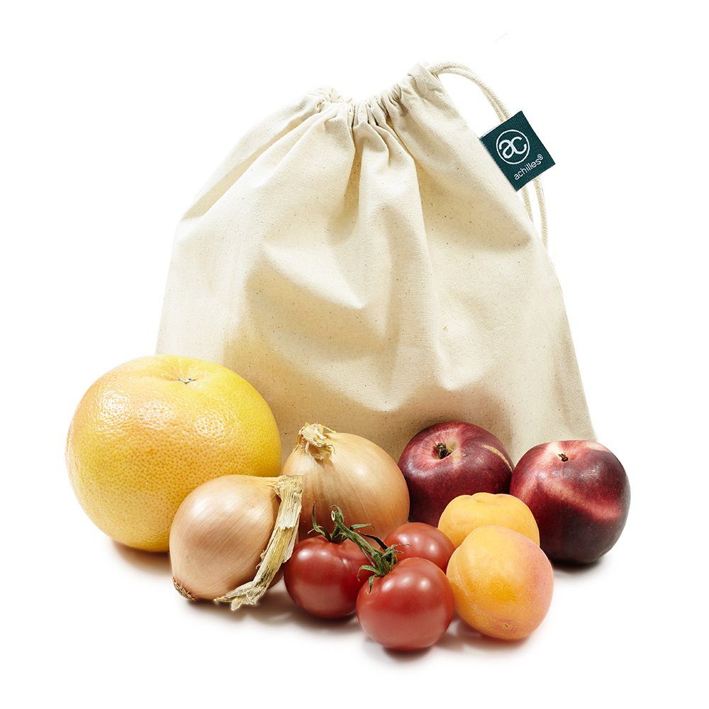 achilles Obst-Beutel Einkaufs-Taschen Gemüsebeutel Einkaufsbeutel und Wiederverwendbare Obst
