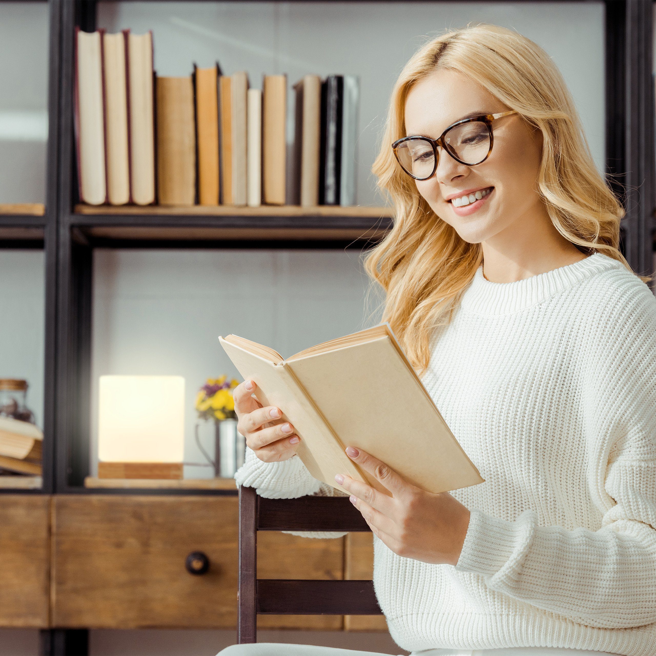 relaxdays Tischleuchte Tischlampe Würfel