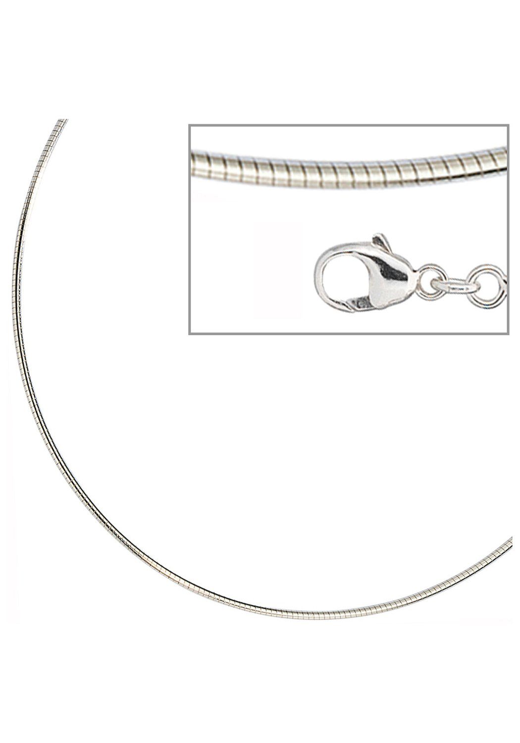 JOBO Halsreif, 925 Silber 50 cm 1,5 mm s... JOBO Halsreif, 925 Silber 50 cm 1,5 mm s...